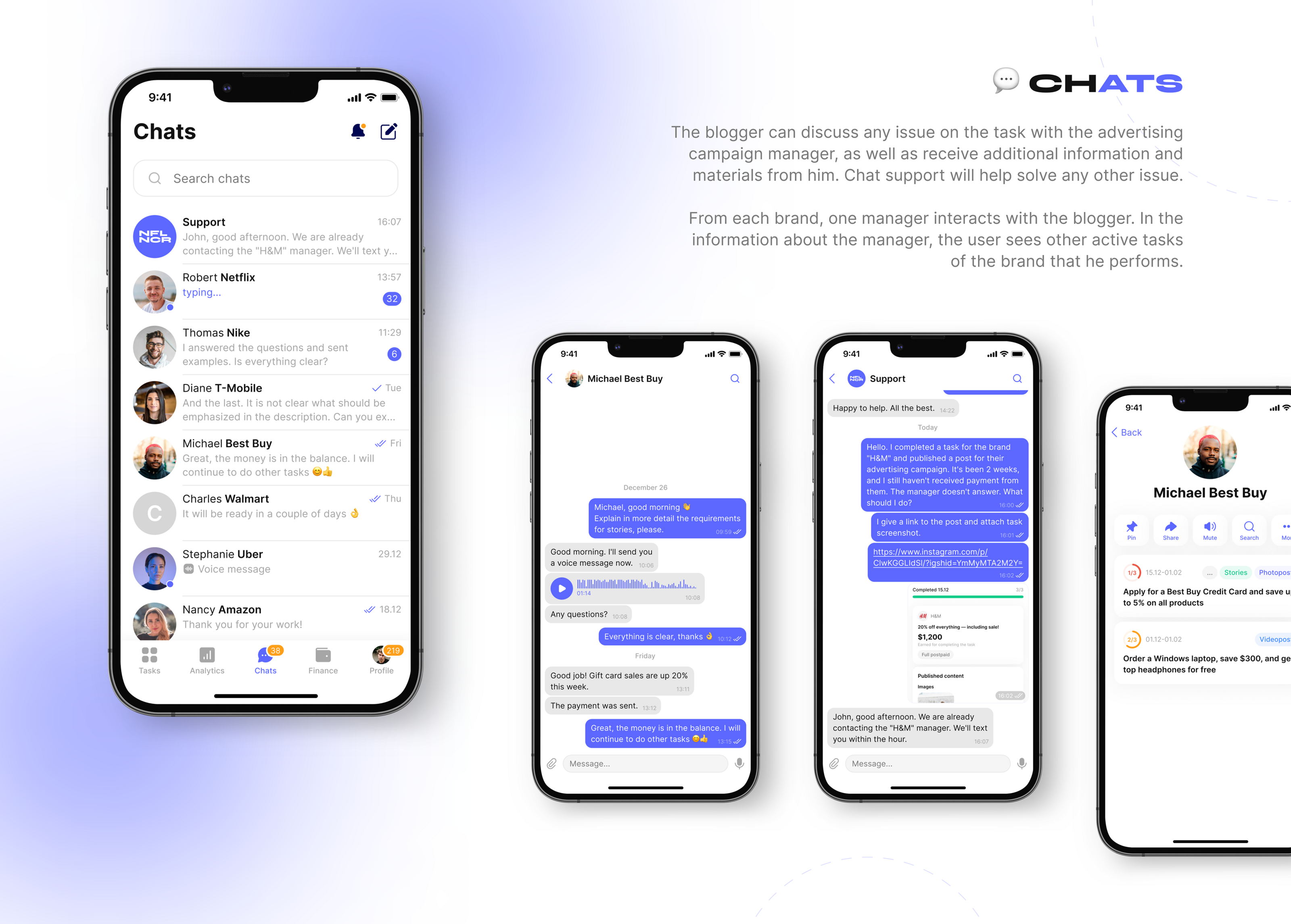 Influencer | Mobile App — Изображение №20 — Интерфейсы на Dprofile