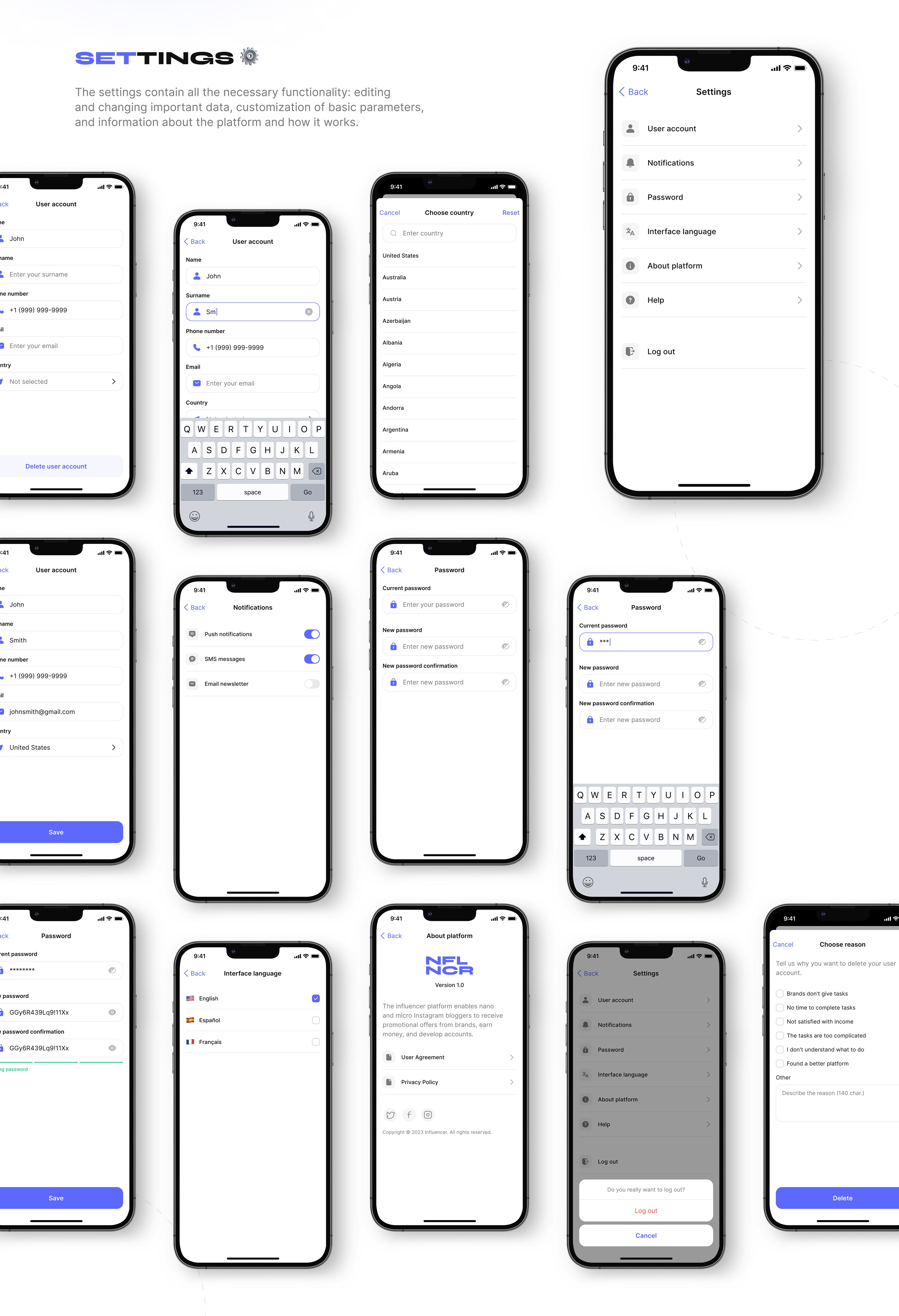 Influencer | Mobile App — Изображение №23 — Интерфейсы на Dprofile