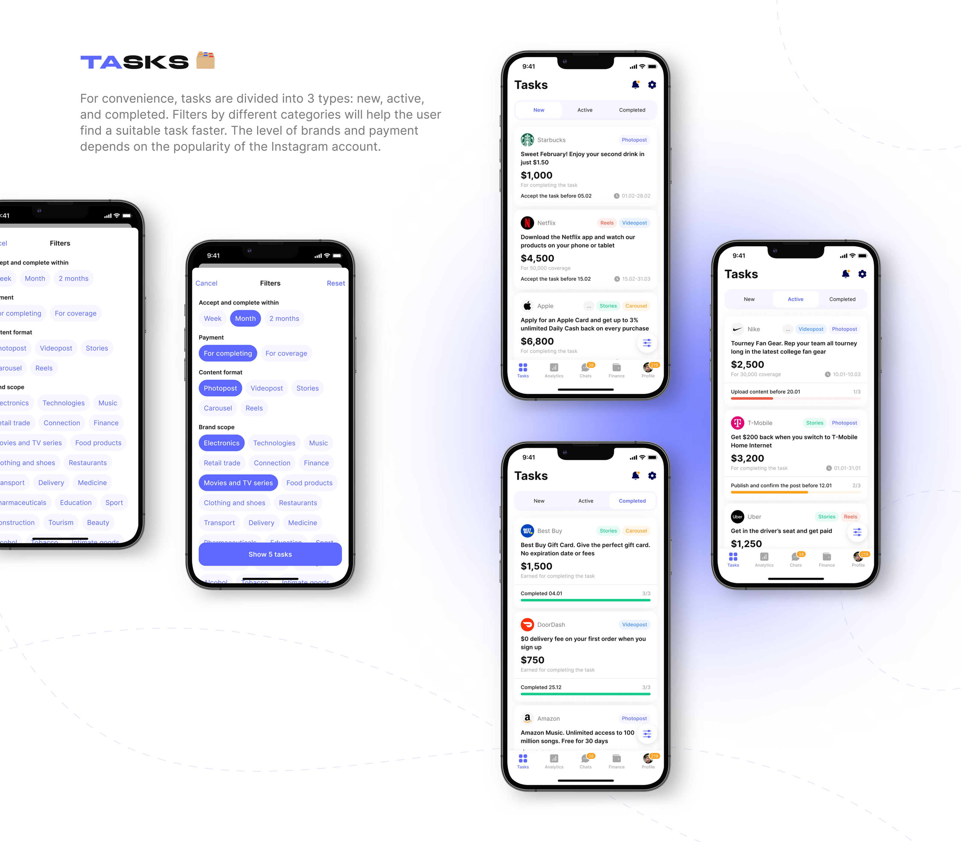 Influencer | Mobile App — Изображение №14 — Интерфейсы на Dprofile