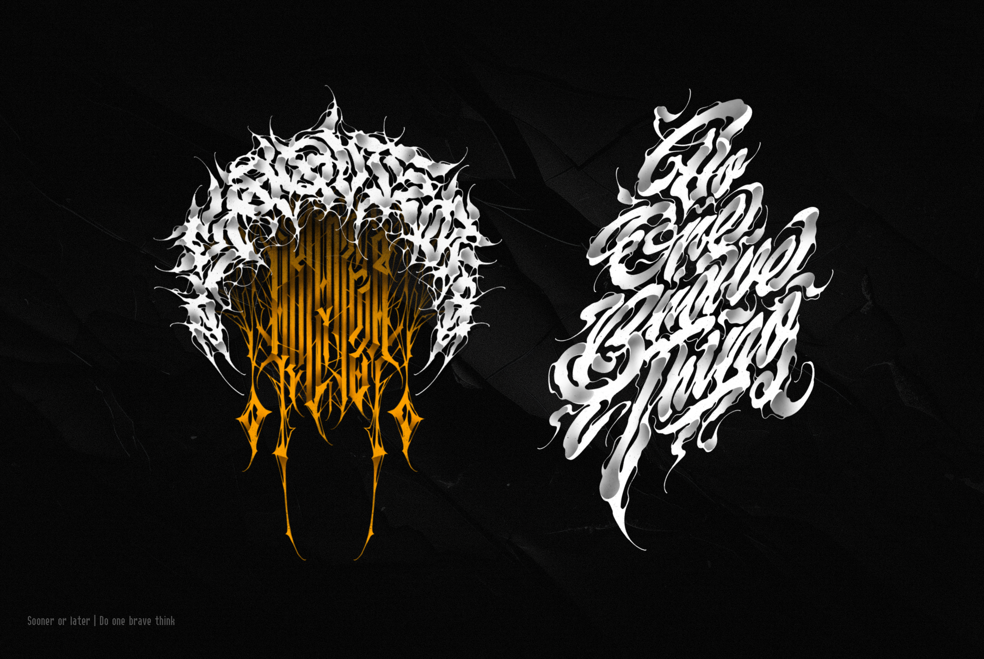 Dark Lettering & Calligraphy collection part 2 — Изображение №9 — Графика на Dprofile