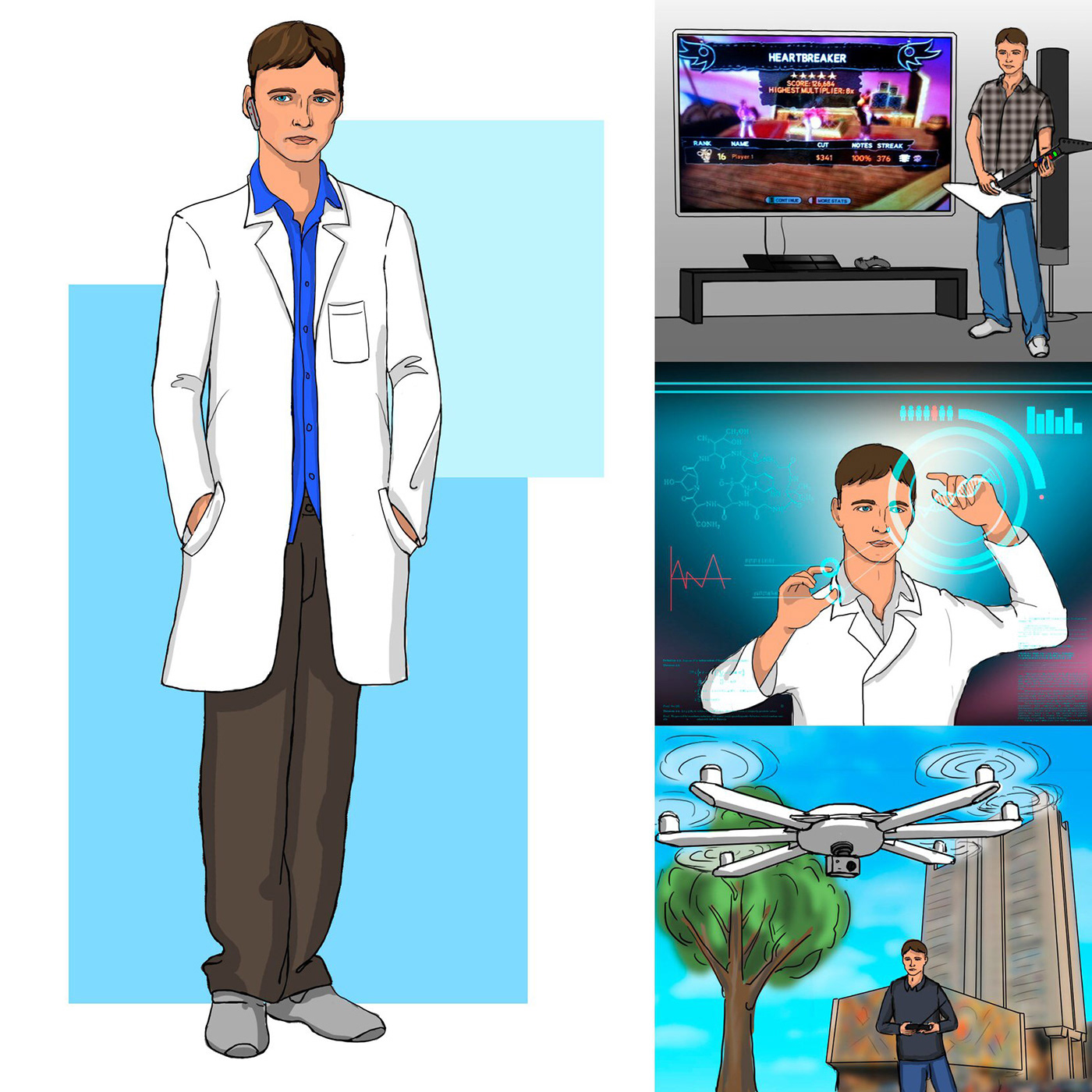 Будни Учёных — Изображение №7 — Иллюстрация, Графика на Dprofile