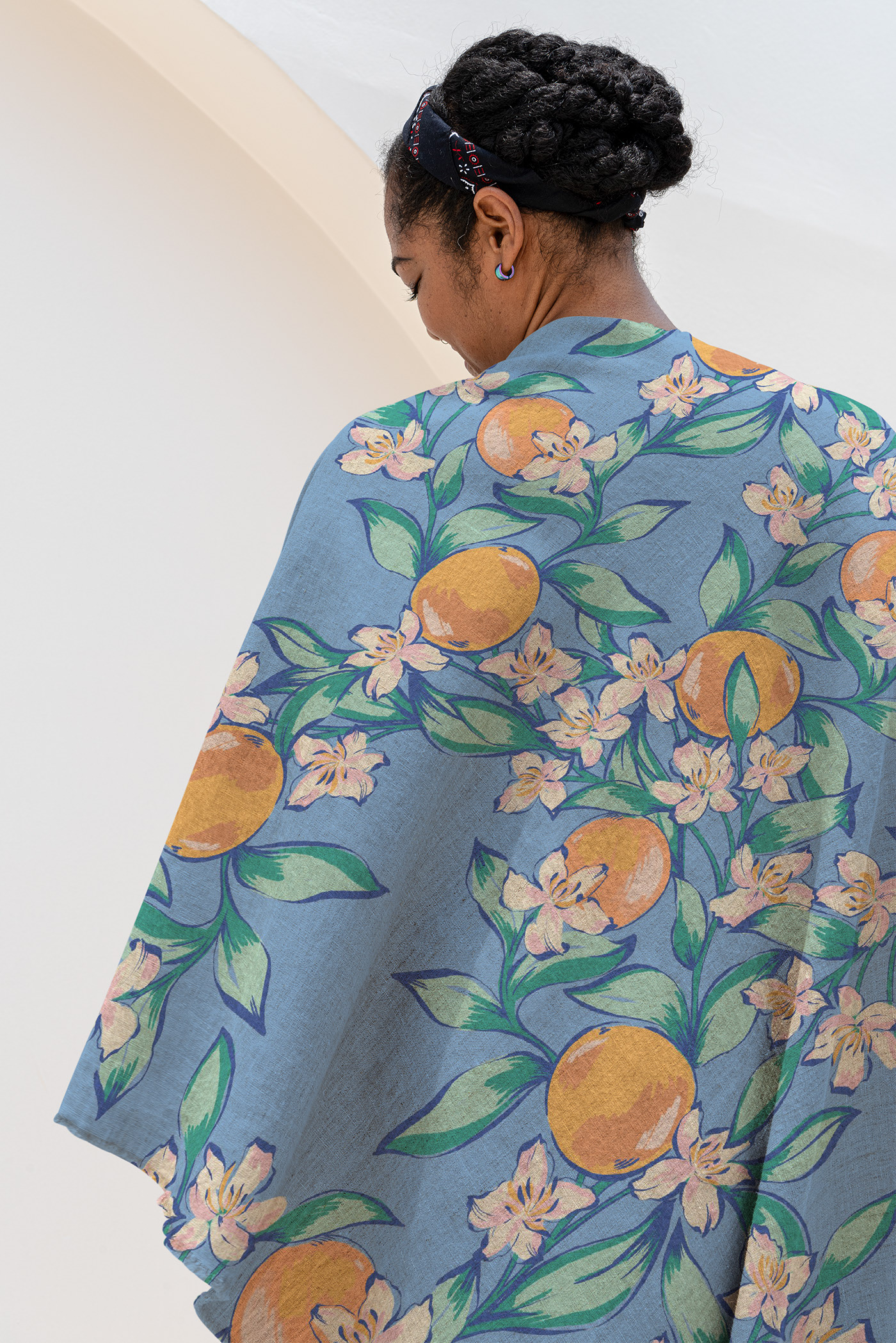 ORANGE GARDEN botanical tropical pattern. Ботанический узор — Изображение №2 — Иллюстрация, Графика на Dprofile