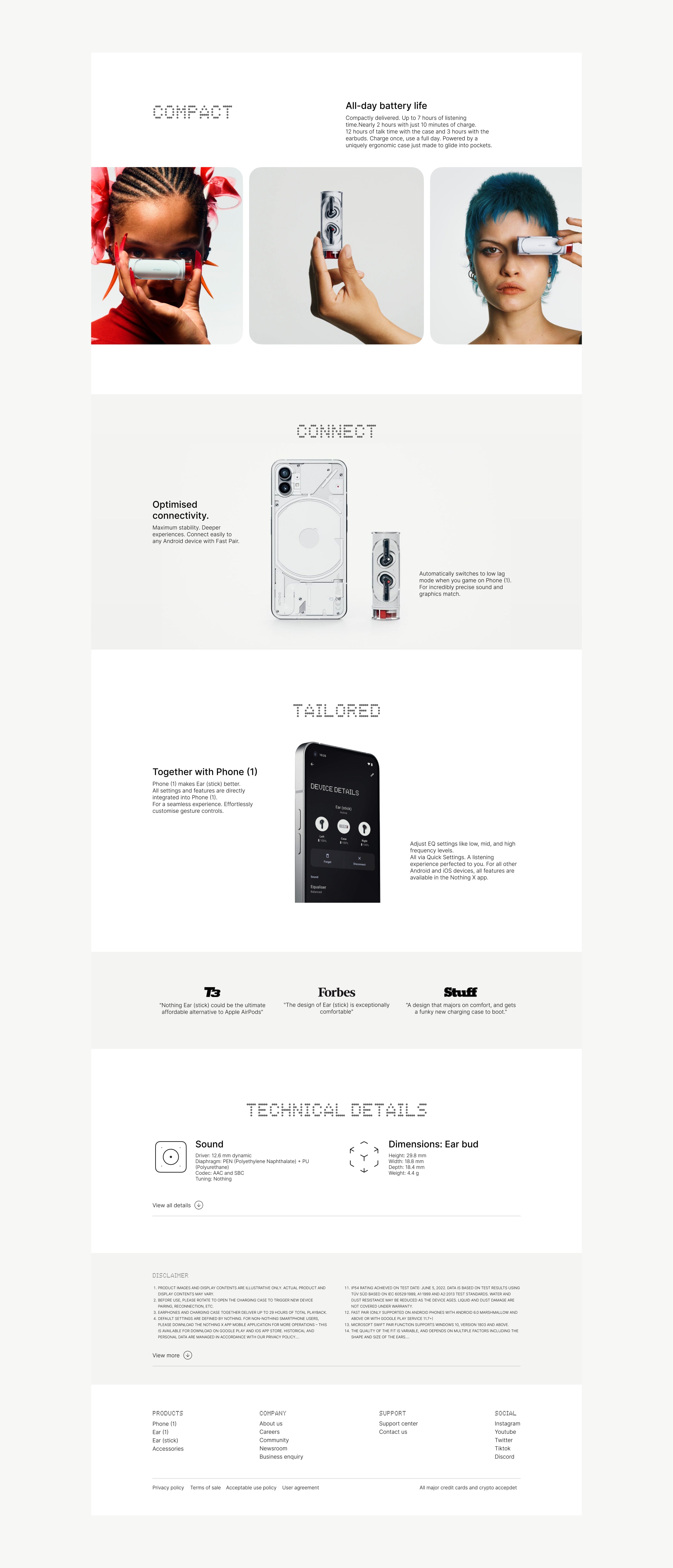 Nothing Ear stick — Изображение №5 — Интерфейсы на Dprofile