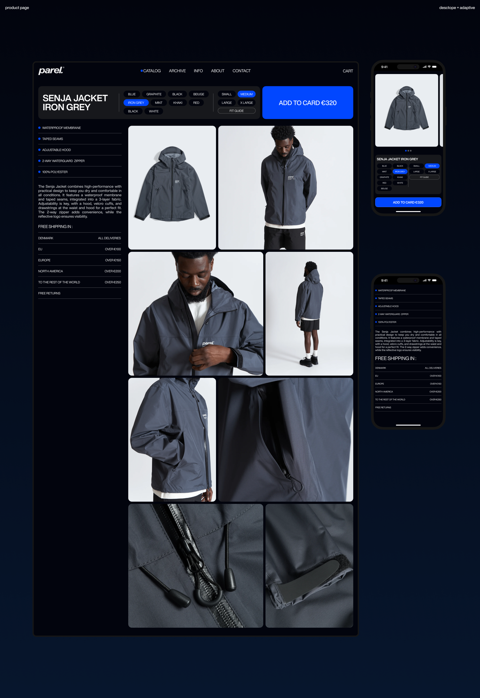 Parel. Интернет-магазин одежды — Изображение №8 — Интерфейсы на Dprofile