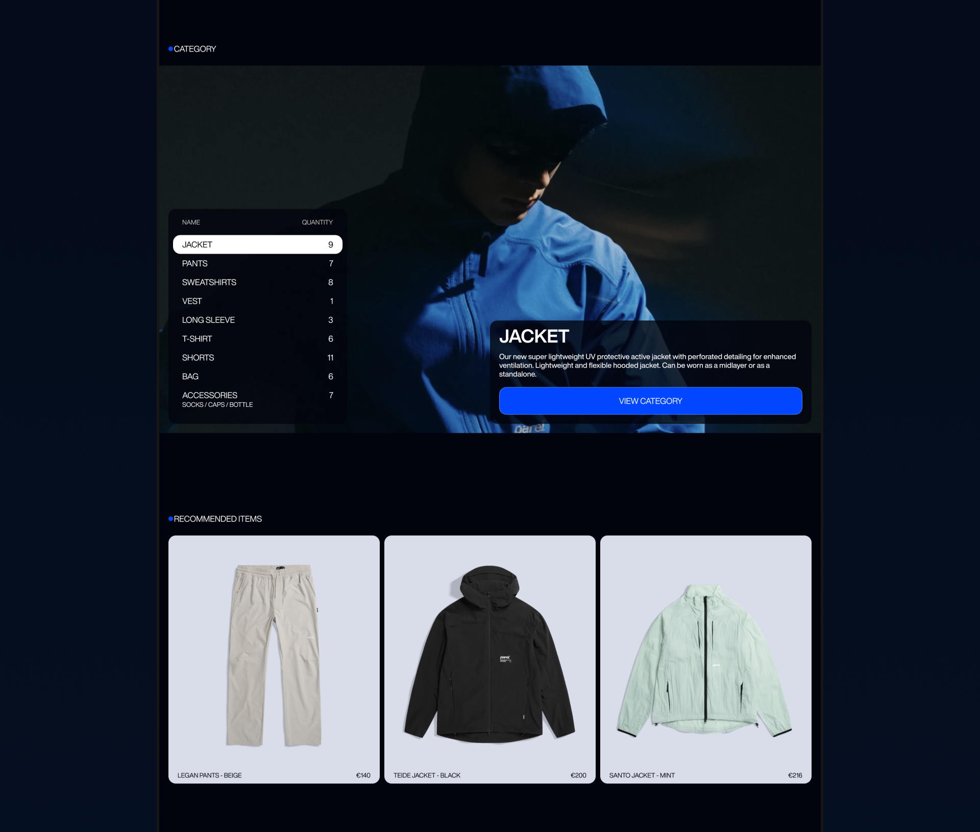 Parel. Интернет-магазин одежды — Изображение №4 — Интерфейсы на Dprofile
