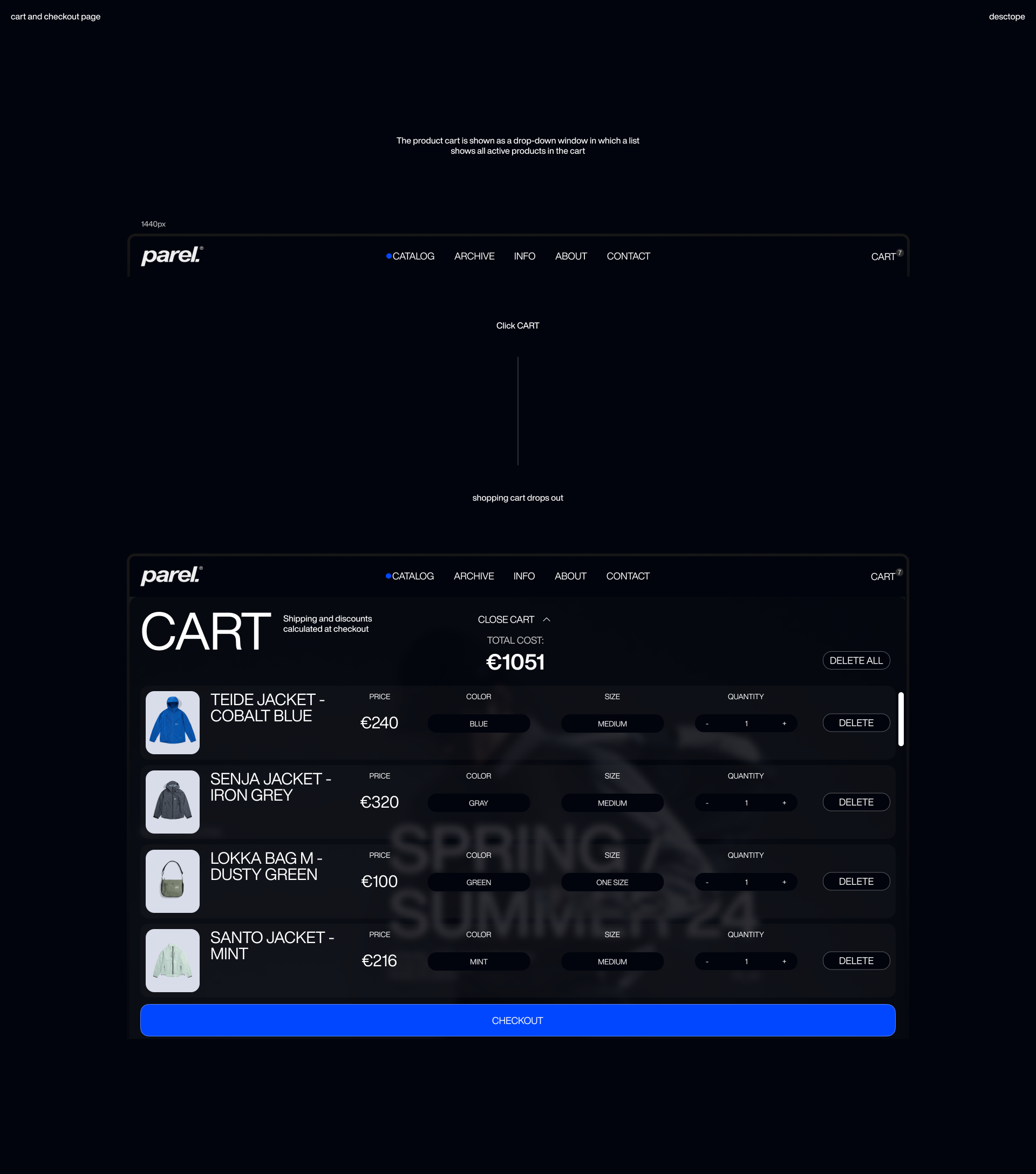 Parel. Интернет-магазин одежды — Изображение №14 — Интерфейсы на Dprofile