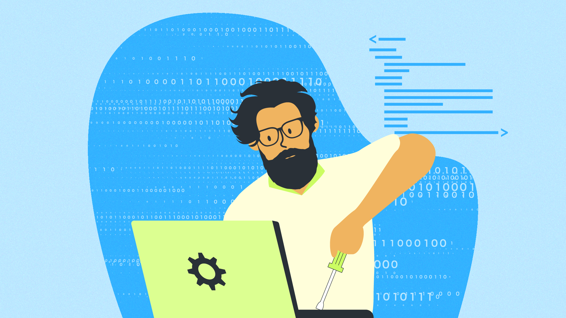 Дизайн персонажа. Иллюстрации для статей по программированию — Изображение №5 — Иллюстрация, Маркетинг на Dprofile