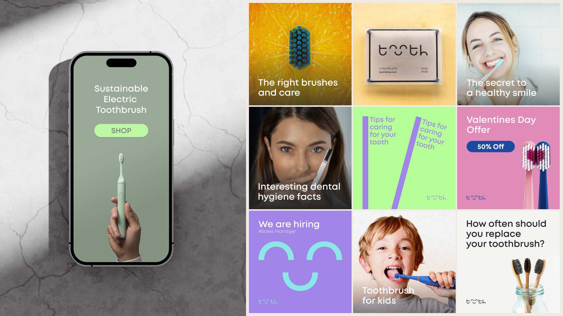 tooth- логотип и айдентика бренда — Изображение №8 — Брендинг на Dprofile