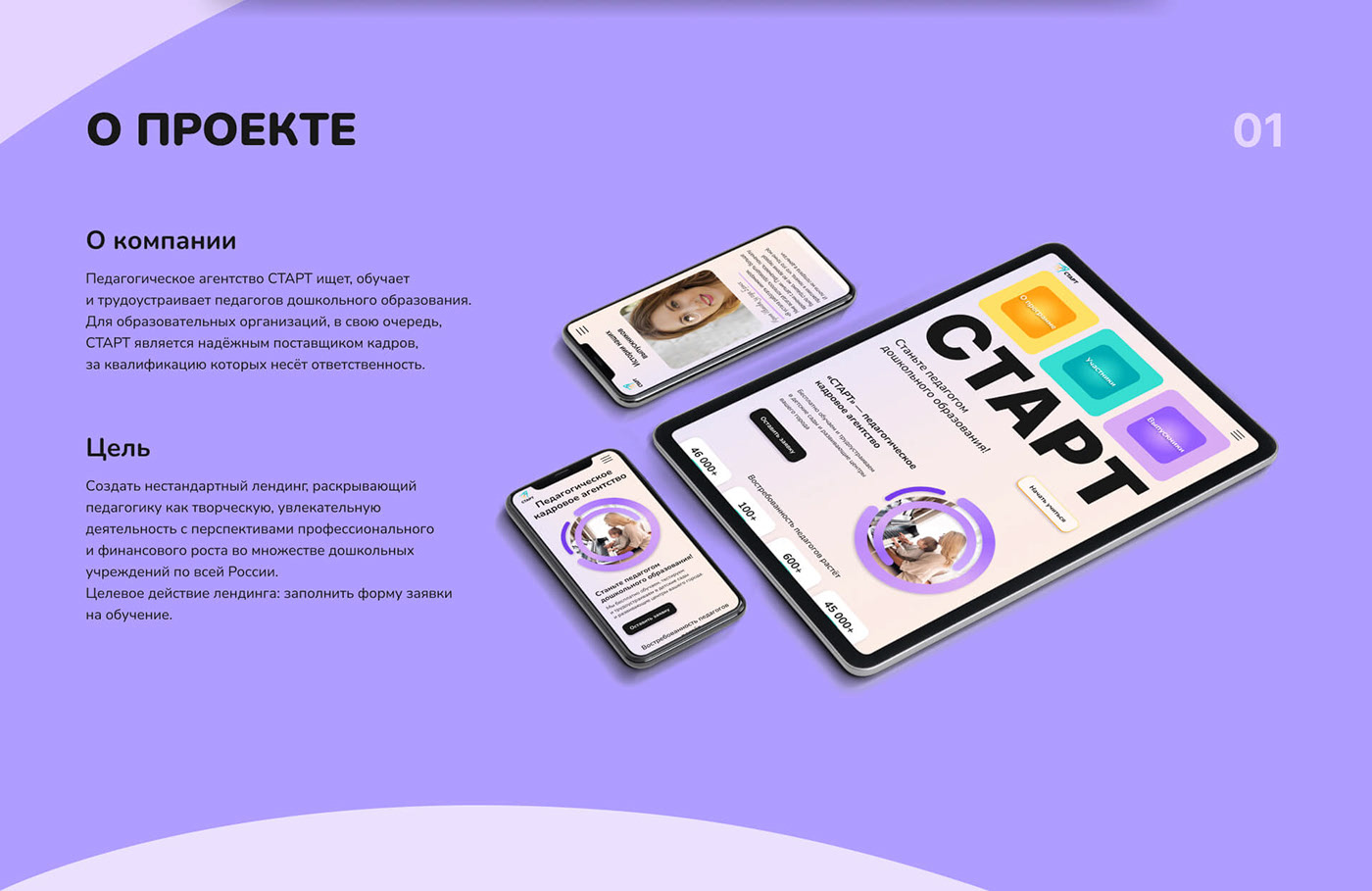 Педагогическое кадровое агентство СТАРТ — Изображение №2 — Интерфейсы на Dprofile