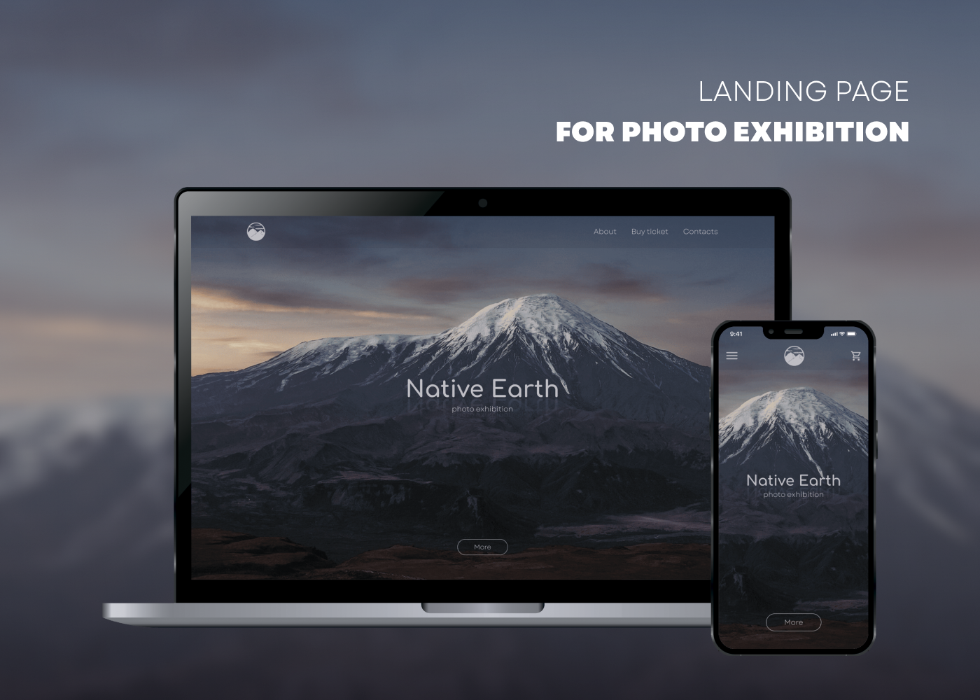 Landing page for Photo Exhibition — Изображение №1 — Интерфейсы на Dprofile