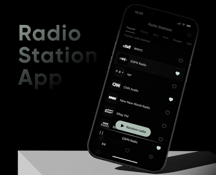 Radio Station — Интерфейсы на Dprofile