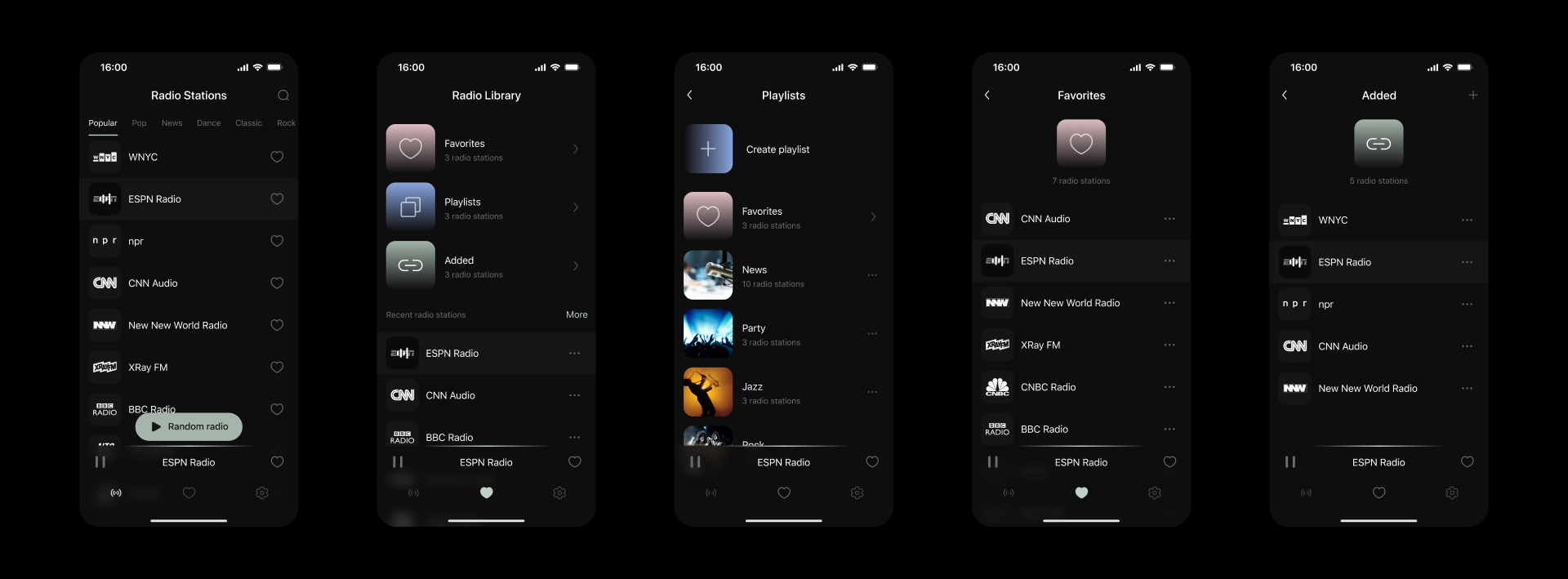 Radio Station — Изображение №16 — Интерфейсы на Dprofile