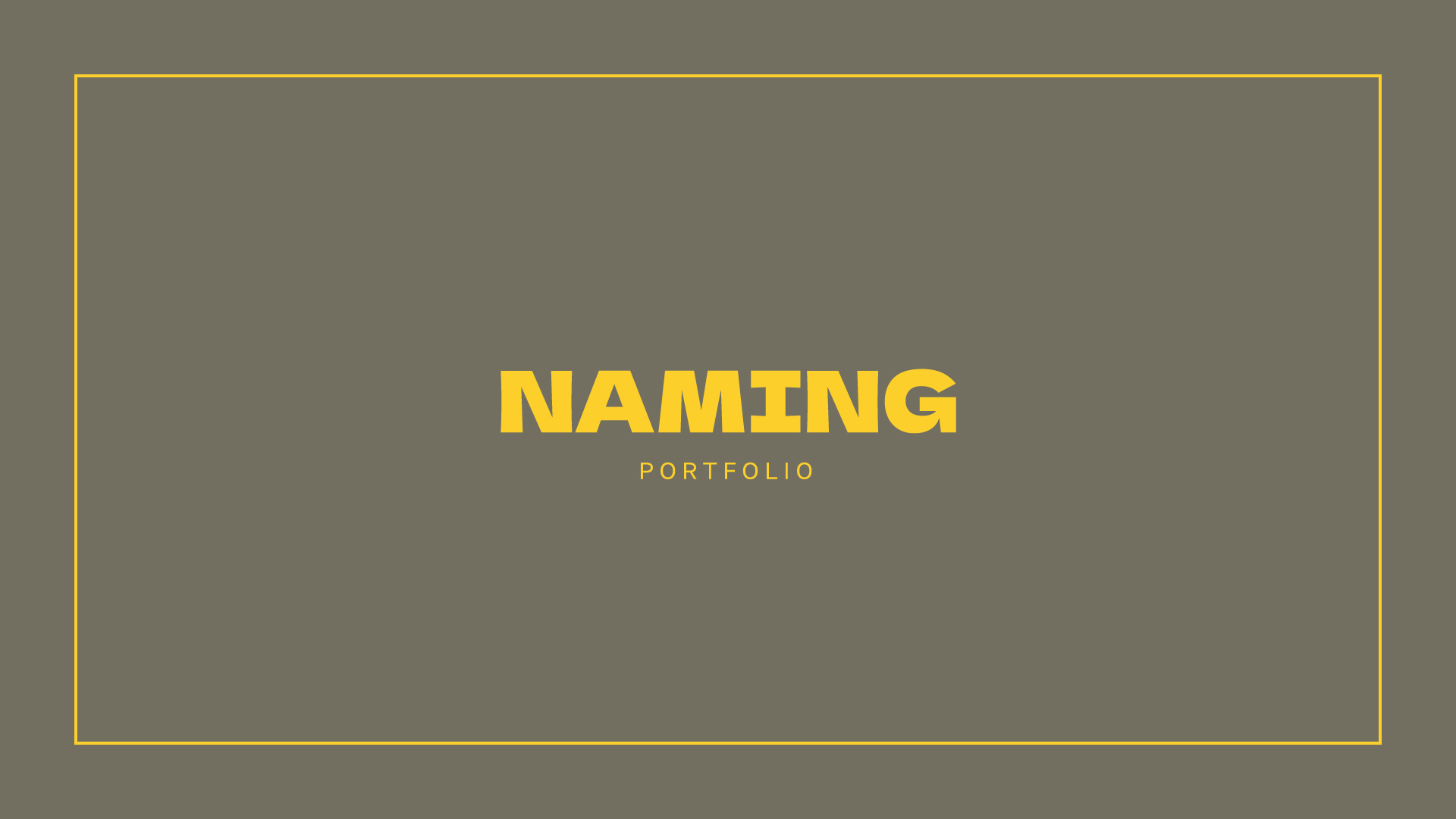 Нейминг портфолио — Изображение №1 — Брендинг на Dprofile