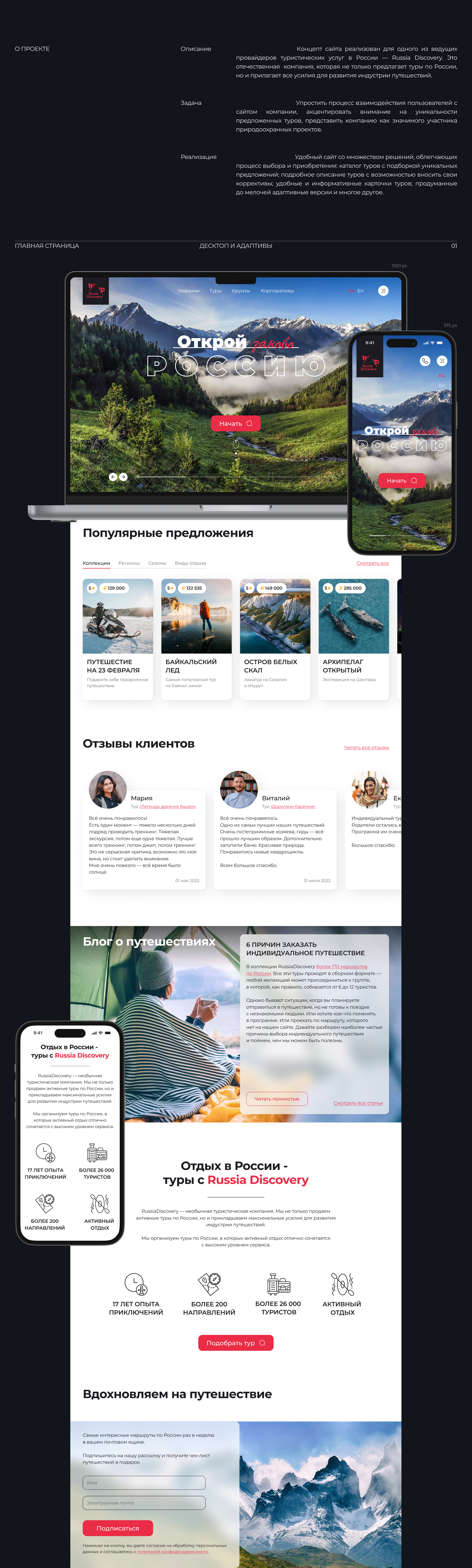Russia Discovery / Редизайн концепт — Изображение №2 — Интерфейсы на Dprofile