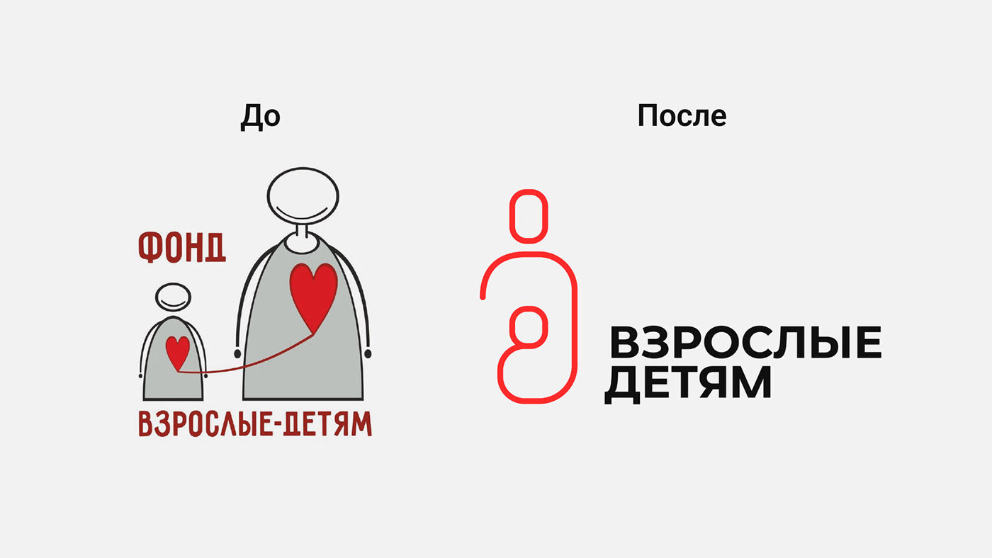 Ребрендинг благотворительного фонда «Взрослые — детям» — Изображение №2 — Брендинг на Dprofile