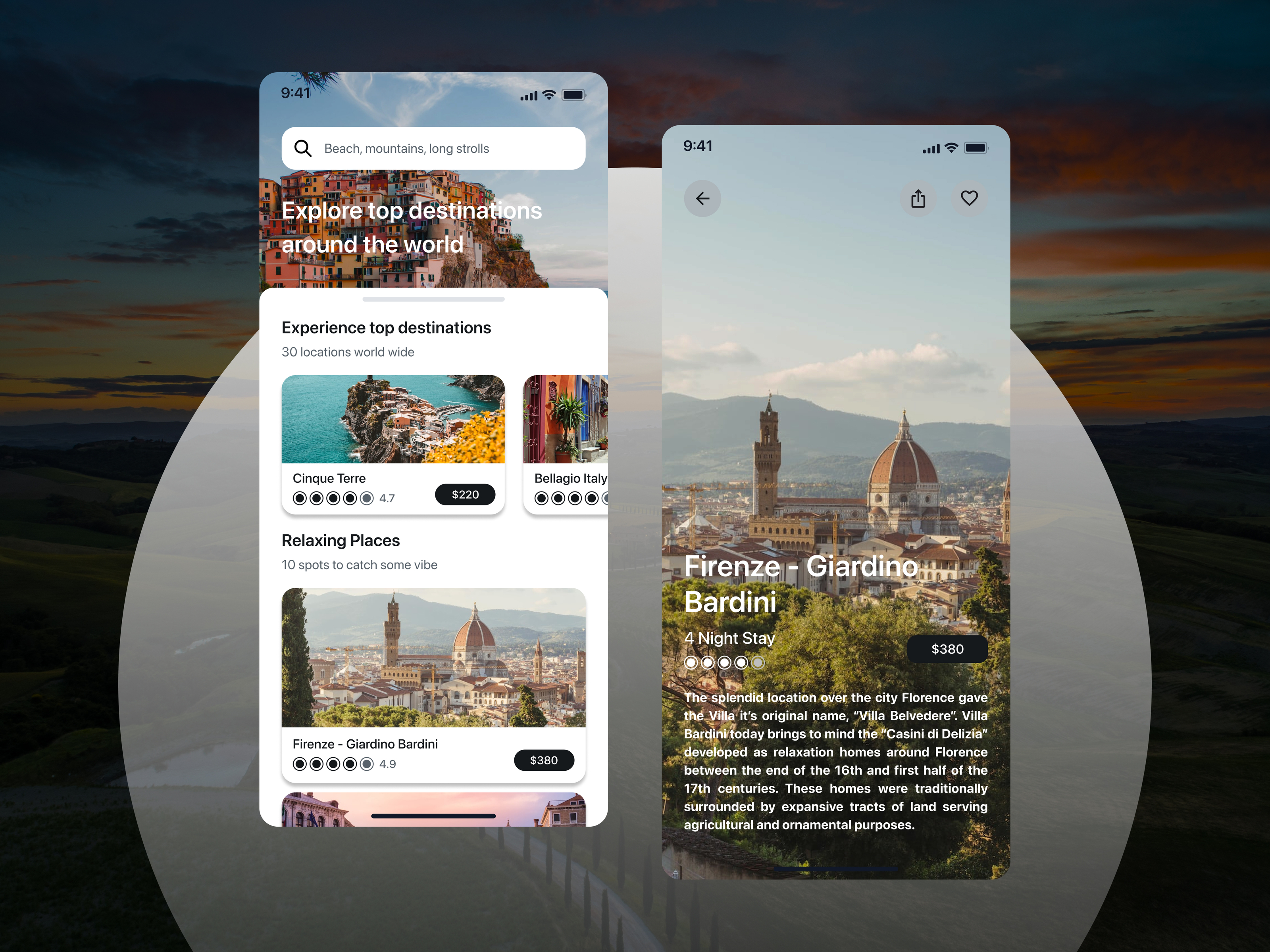 Travel Mobile App — Изображение №1 — Интерфейсы на Dprofile
