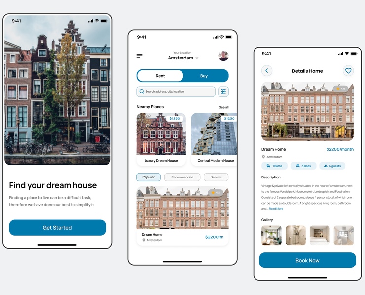 Real Estate Mobile App на Dprofile