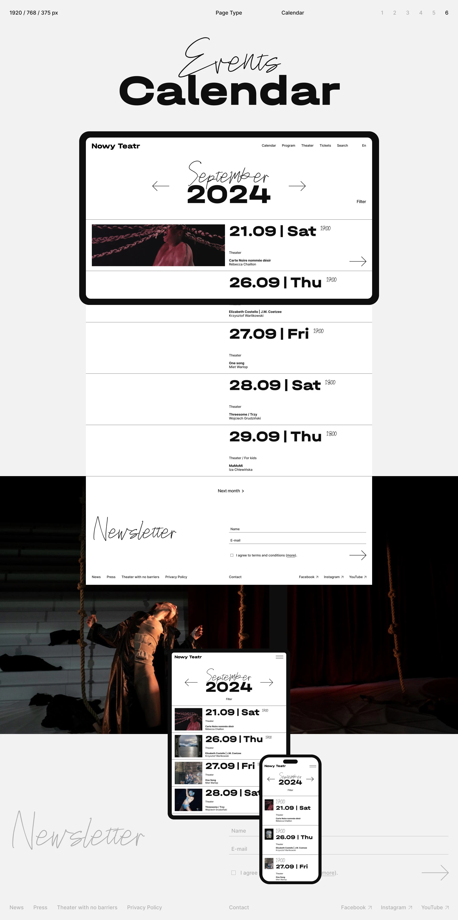 Nowy Teatr website — Изображение №15 — Интерфейсы на Dprofile