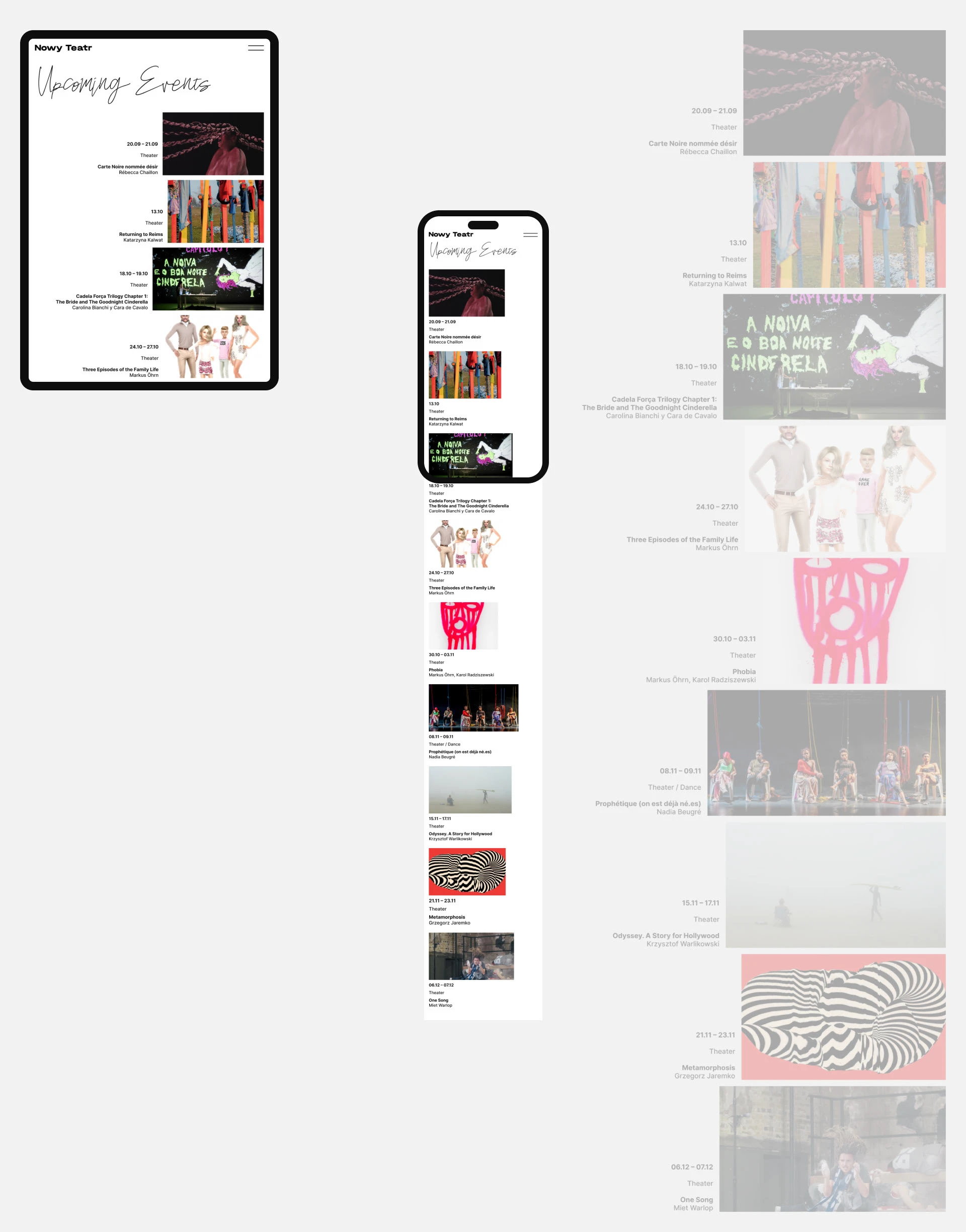Nowy Teatr website — Изображение №4 — Интерфейсы на Dprofile