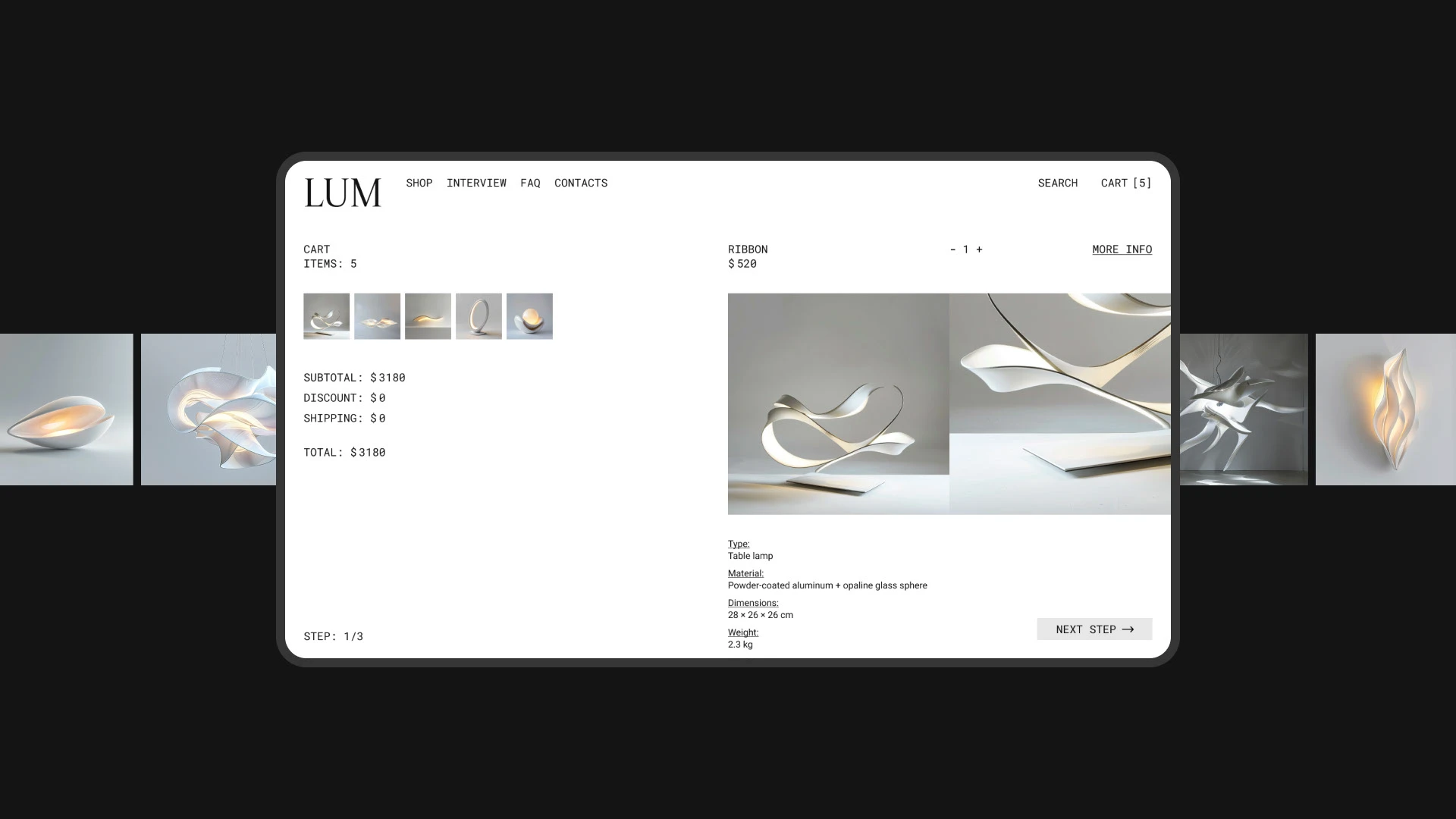 LUM e-commerce website — Изображение №10 — Интерфейсы, Графика на Dprofile