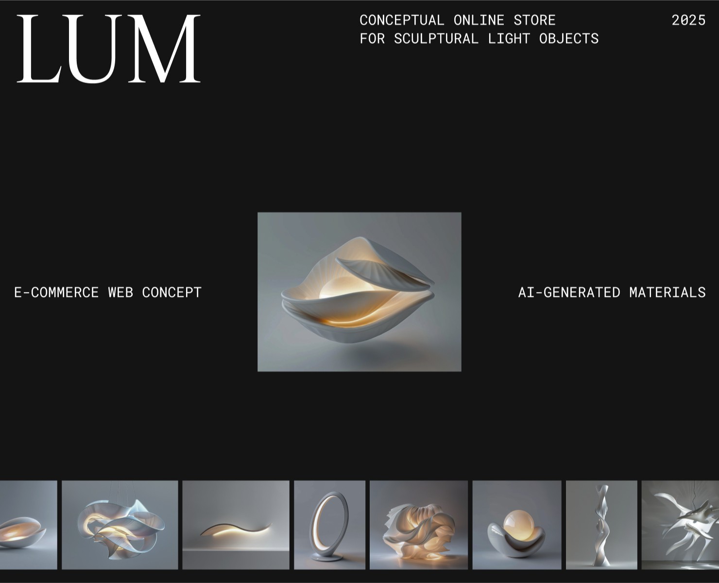 LUM e-commerce website на Dprofile