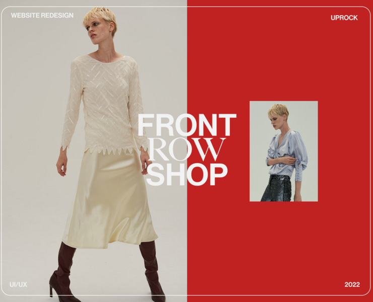 Front row shop | Re-Designe — Интерфейсы на Dprofile