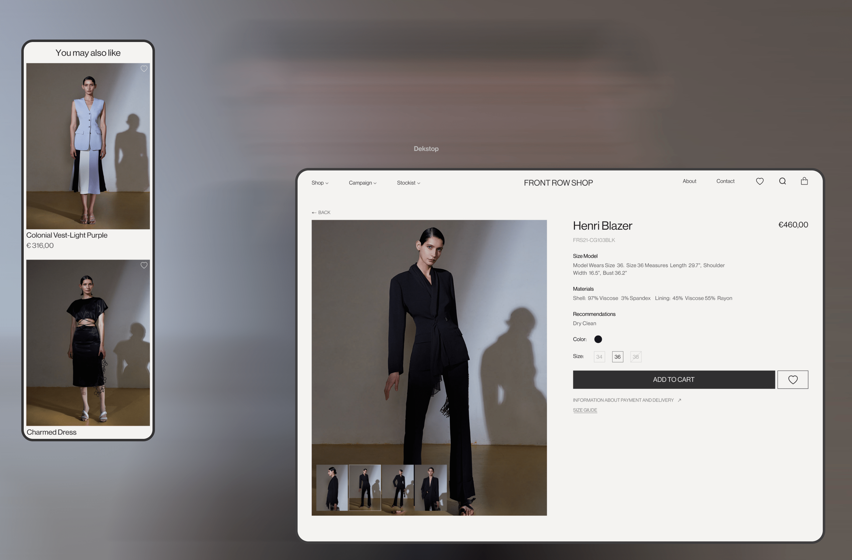 Front row shop | Re-Designe — Изображение №7 — Интерфейсы на Dprofile