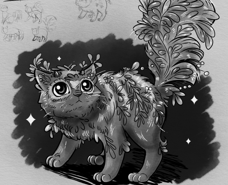 Through The Forest|Inktober 2022 — Иллюстрация, Графика на Dprofile
