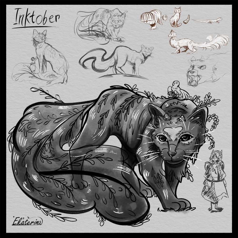 Through The Forest|Inktober 2022 — Изображение №19 — Иллюстрация, Графика на Dprofile