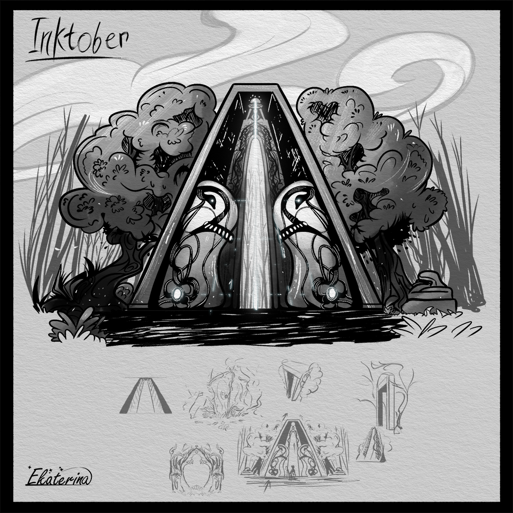 Through The Forest|Inktober 2022 — Изображение №29 — Иллюстрация, Графика на Dprofile