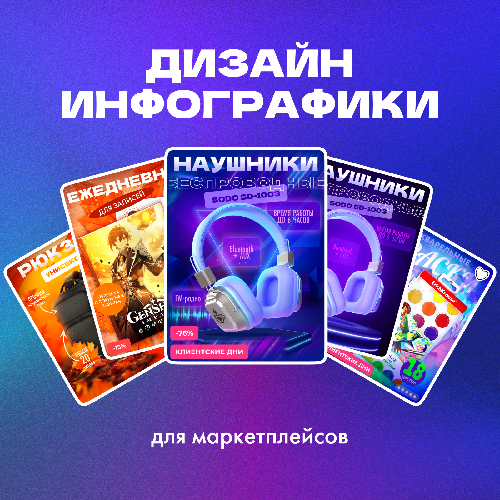 Дизайн карточек товаров — Изображение №1 — Графика, Маркетинг на Dprofile