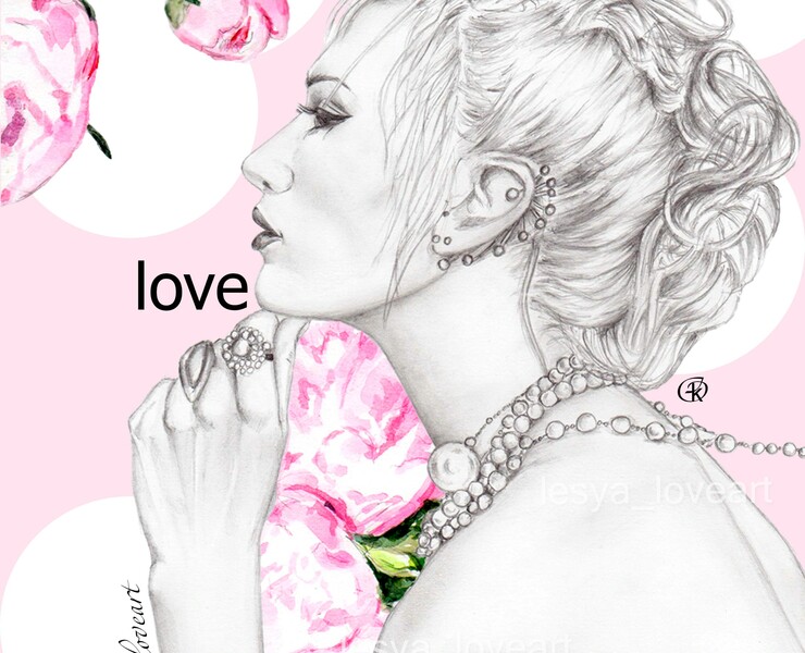 Girl with pearl — Брендинг, Графика на Dprofile