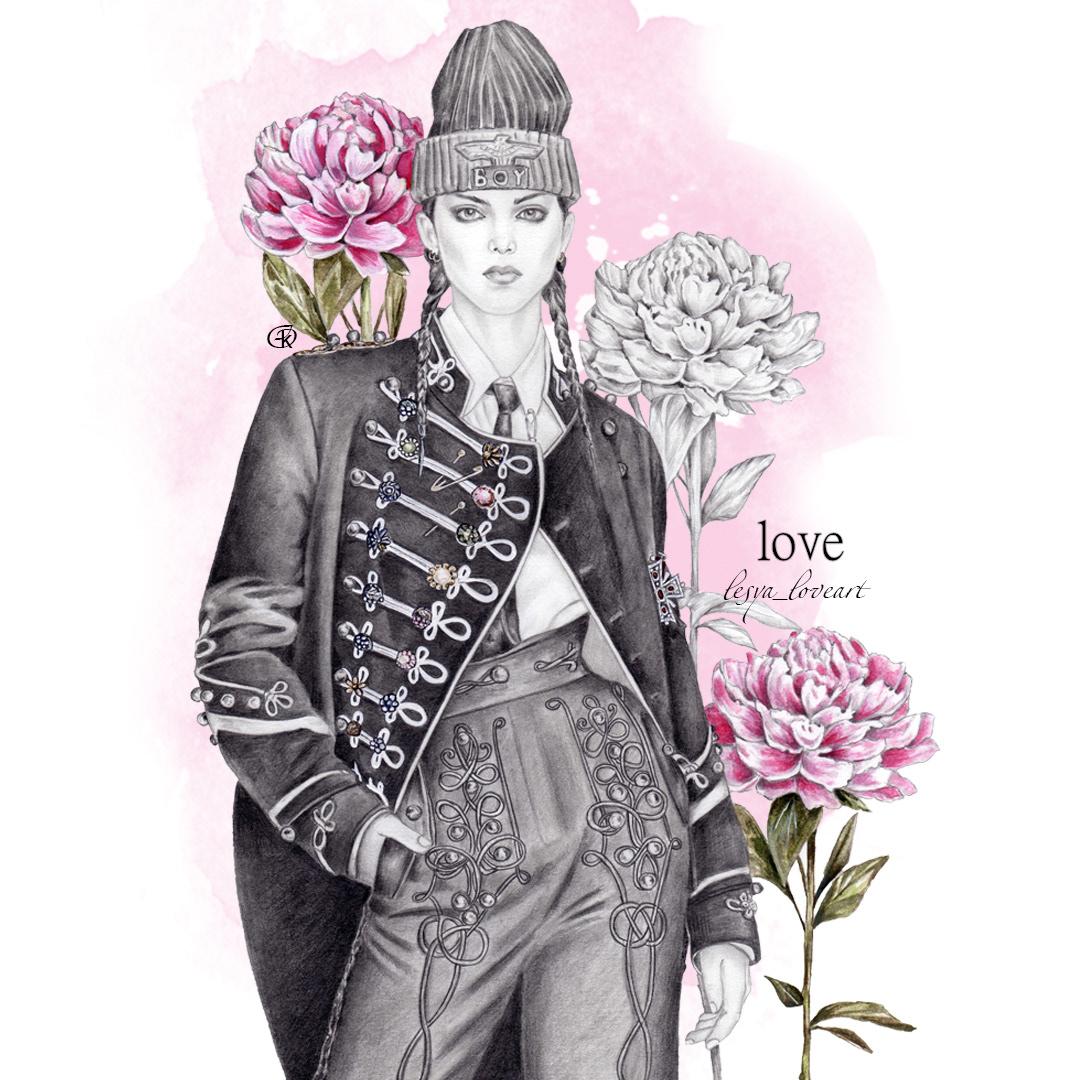 VOGUE. love — Изображение №1 — Иллюстрация, Графика на Dprofile