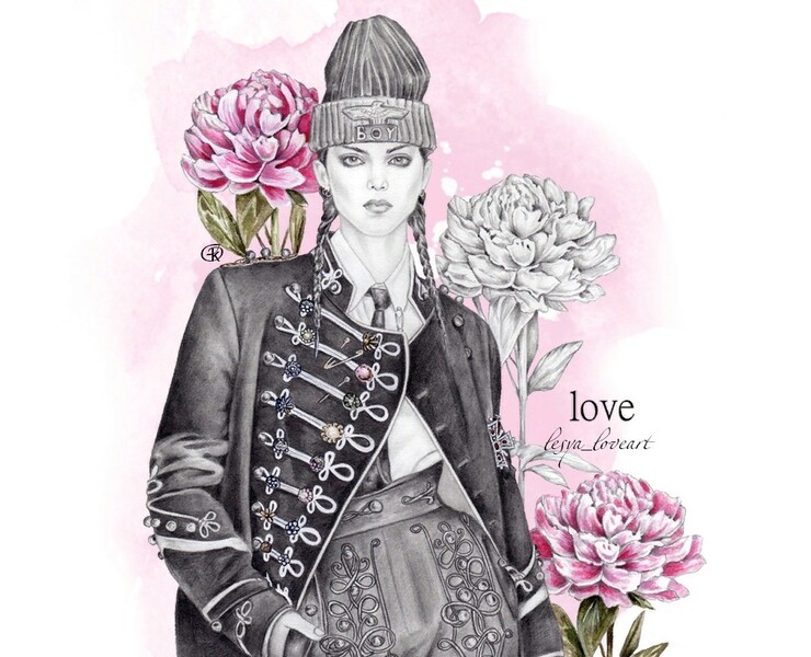 VOGUE. love — Иллюстрация, Графика на Dprofile