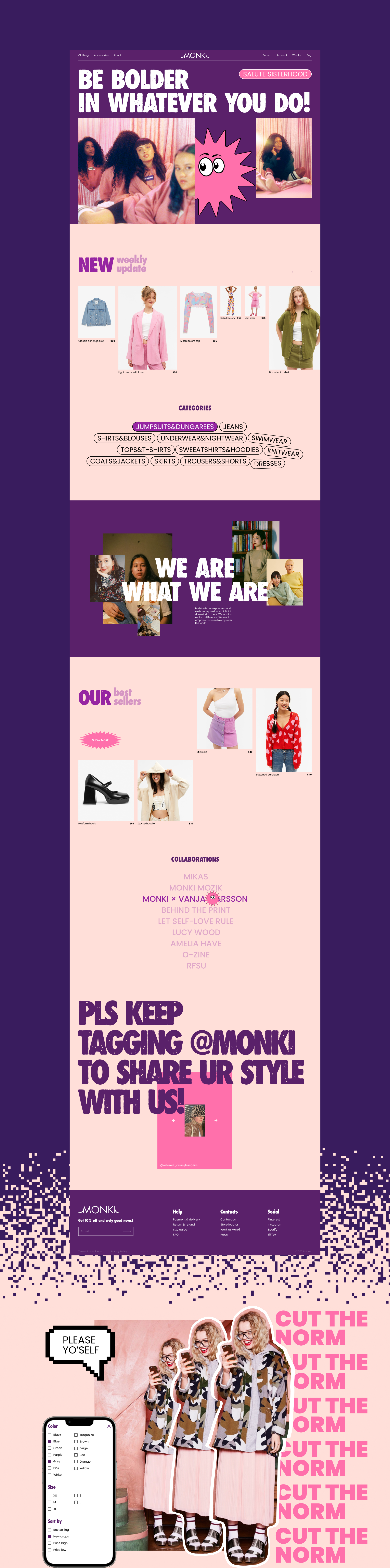 MONKI | E-commerce redesign — Изображение №3 — Интерфейсы на Dprofile