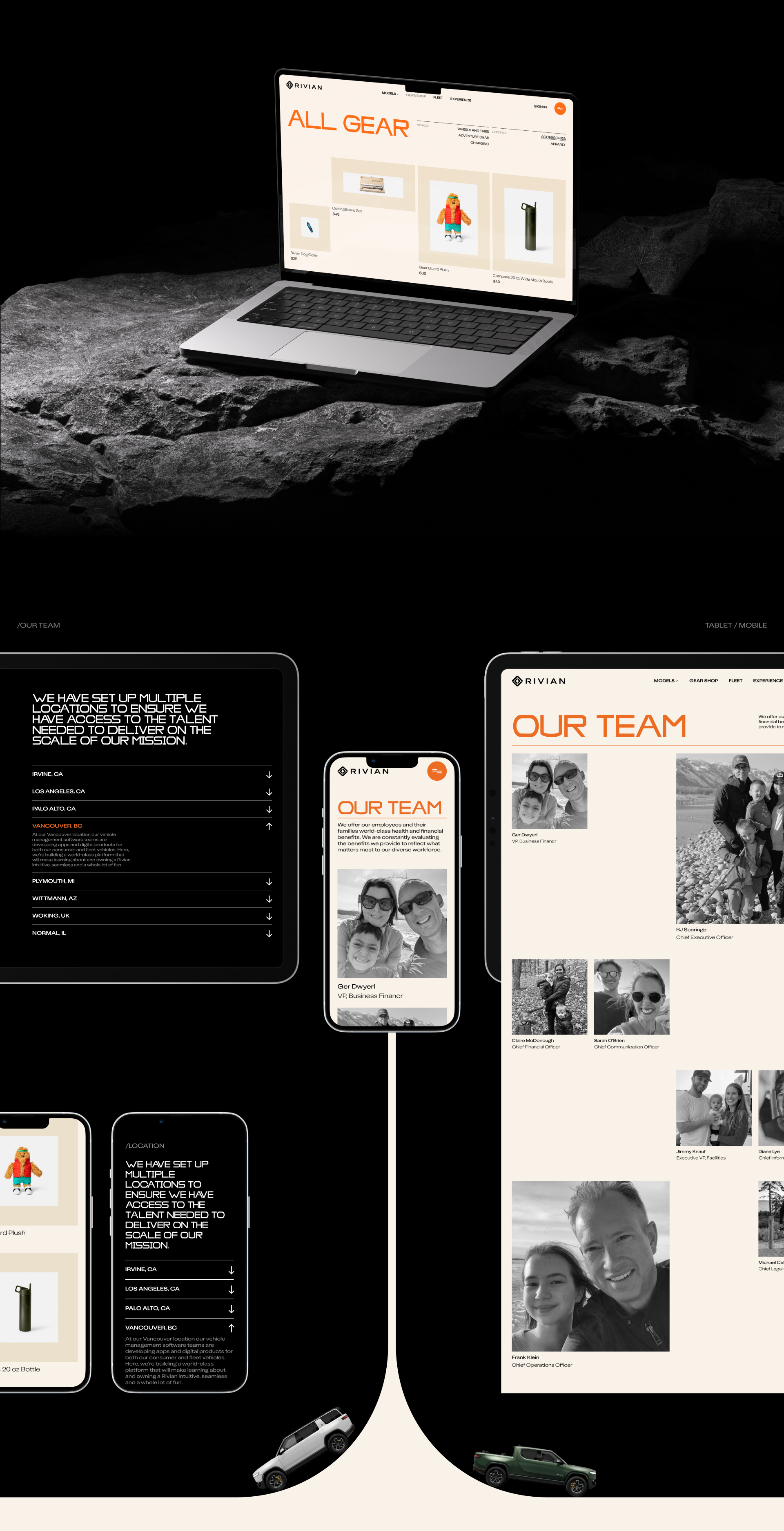 RIVIAN | Corporate website redesign — Изображение №4 — Интерфейсы на Dprofile
