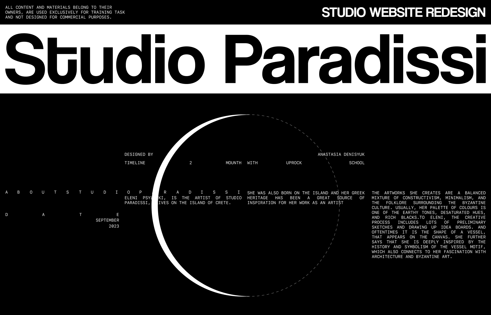 STUDIO PARADISSI | Website redesign — Изображение №1 — Интерфейсы на Dprofile