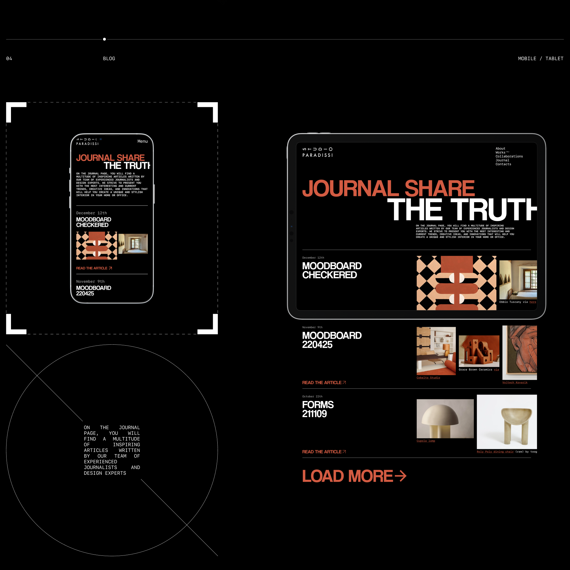 STUDIO PARADISSI | Website redesign — Изображение №8 — Интерфейсы на Dprofile