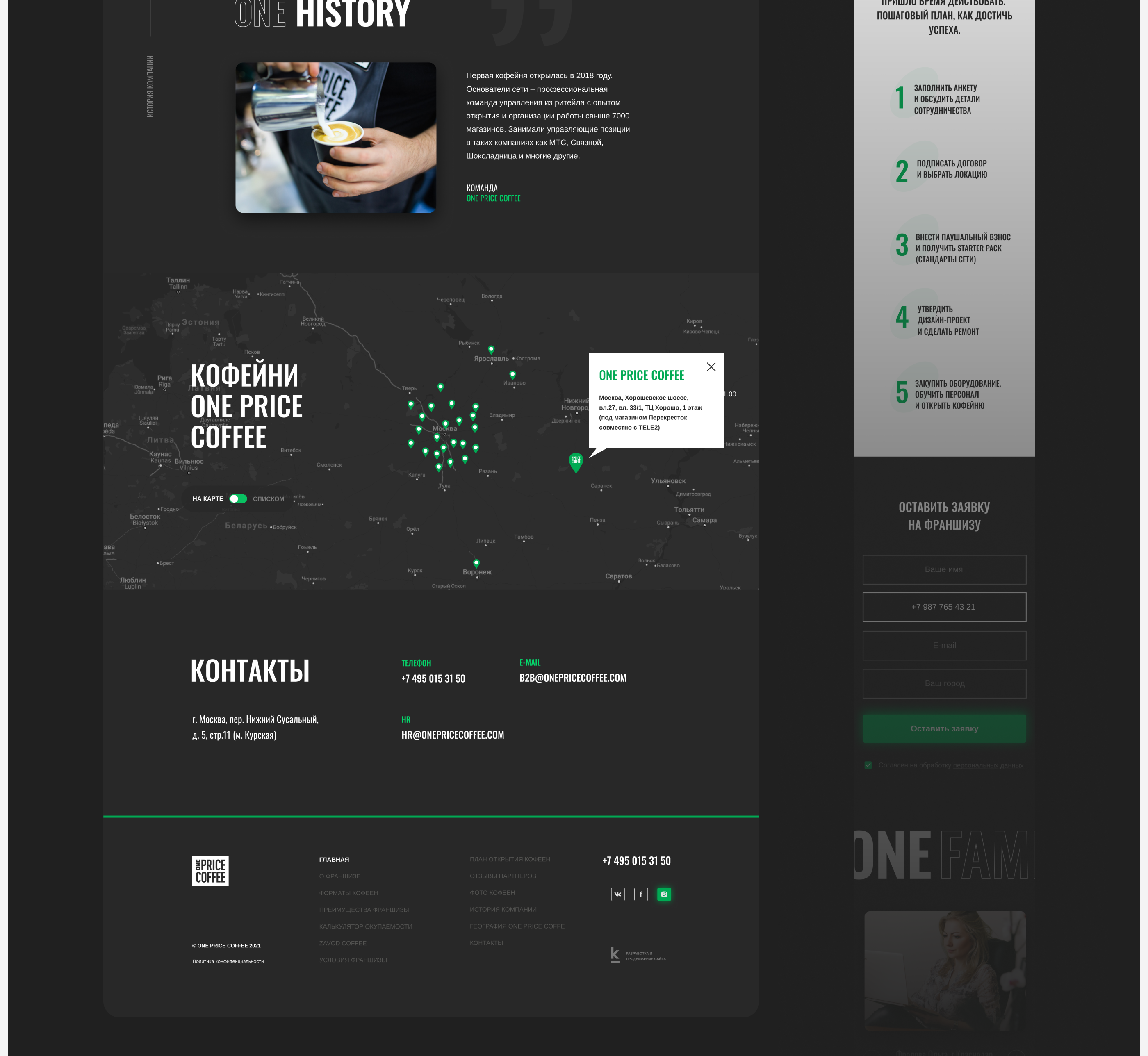 One Price Coffee — корпоративный сайт — Изображение №8 — Интерфейсы, Маркетинг на Dprofile