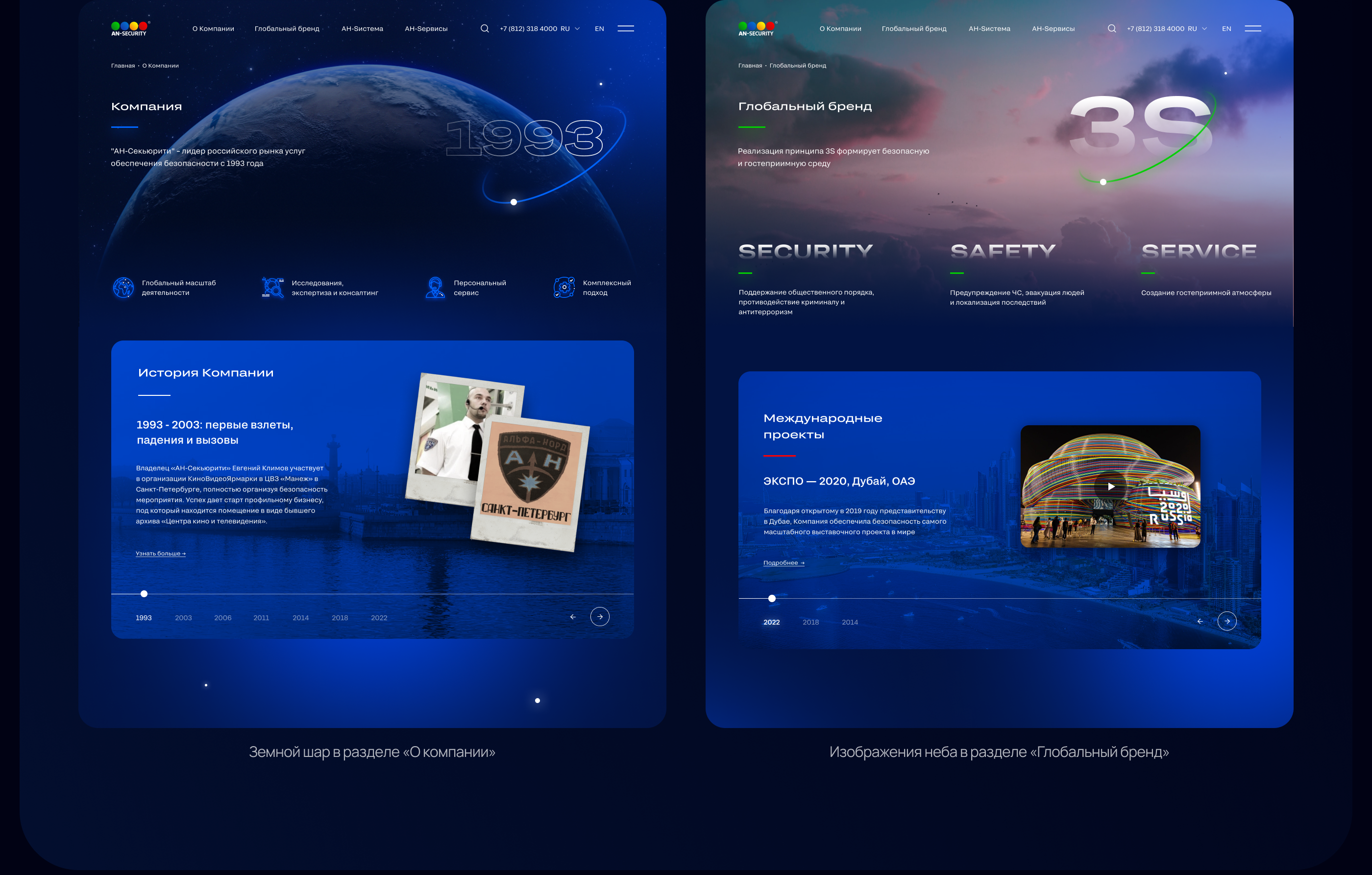 AN-Security — Корпоративный сайт — Изображение №5 — Интерфейсы, Анимация на Dprofile