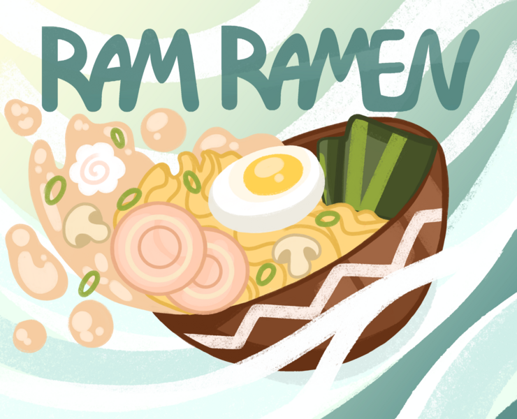RAM RAMEN RESTAURANT — Брендинг, Иллюстрация на Dprofile