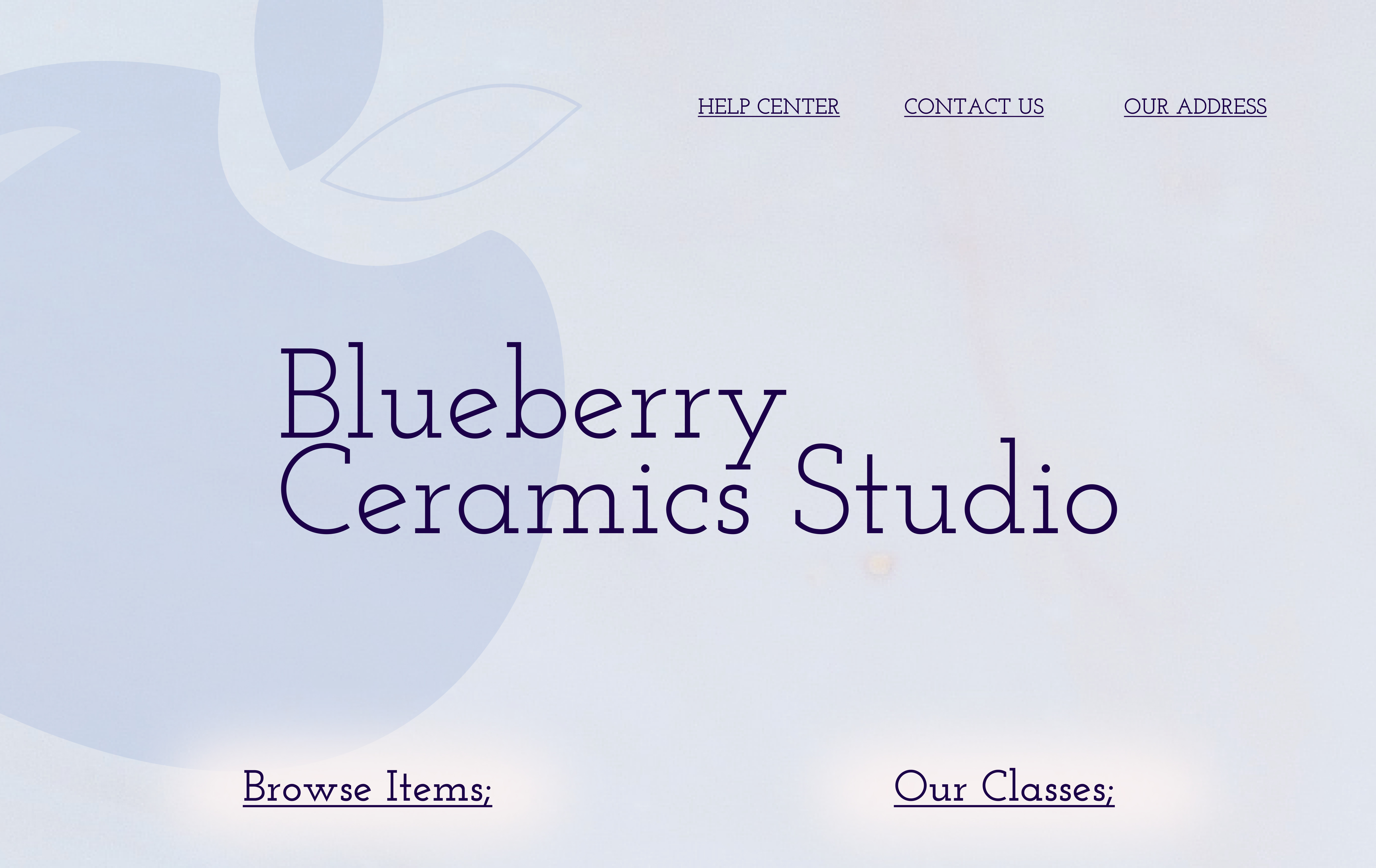 Дизайн лендинга Blueberry Ceramics — Изображение №2 — Интерфейсы, Брендинг на Dprofile