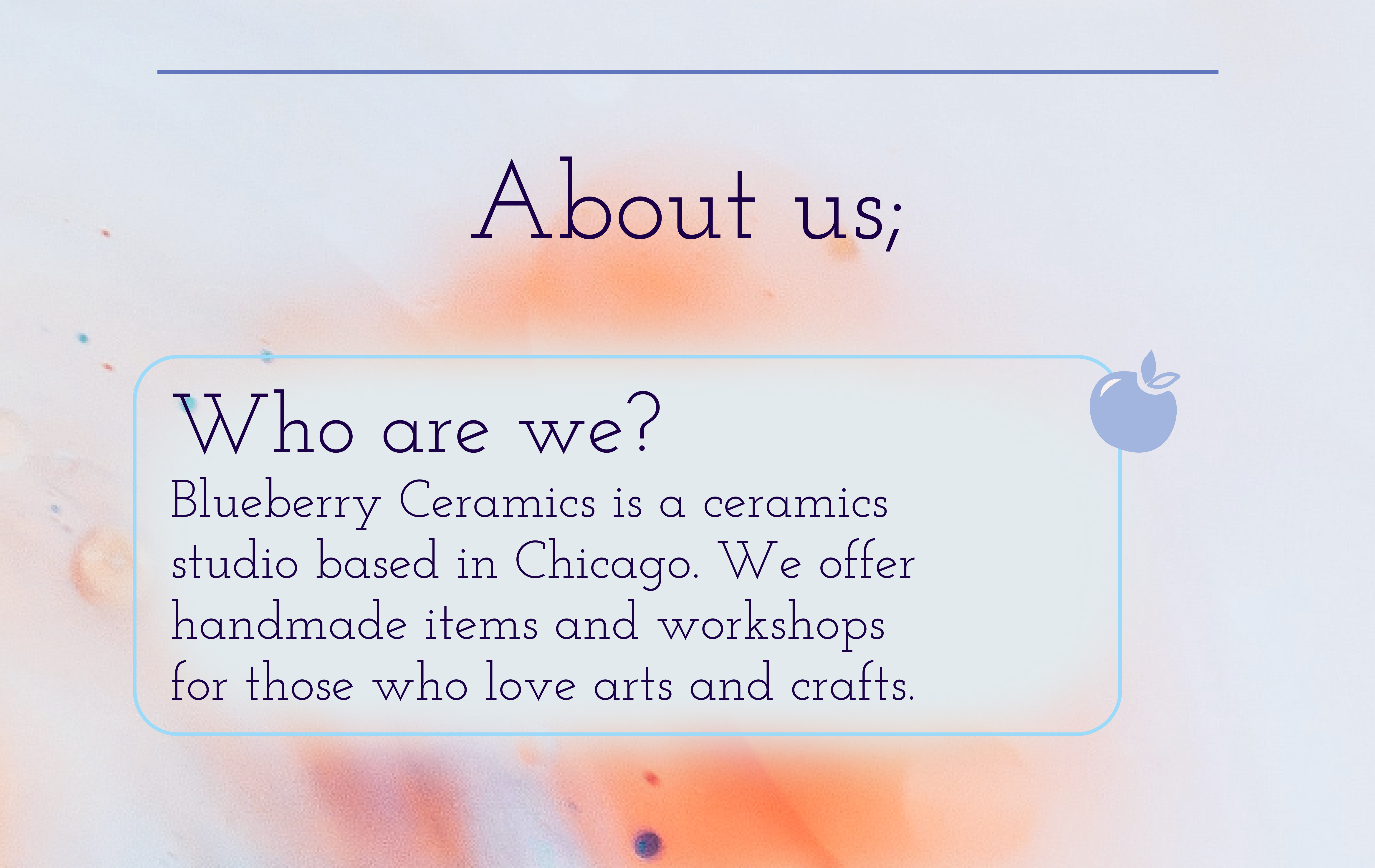 Дизайн лендинга Blueberry Ceramics — Изображение №3 — Интерфейсы, Брендинг на Dprofile