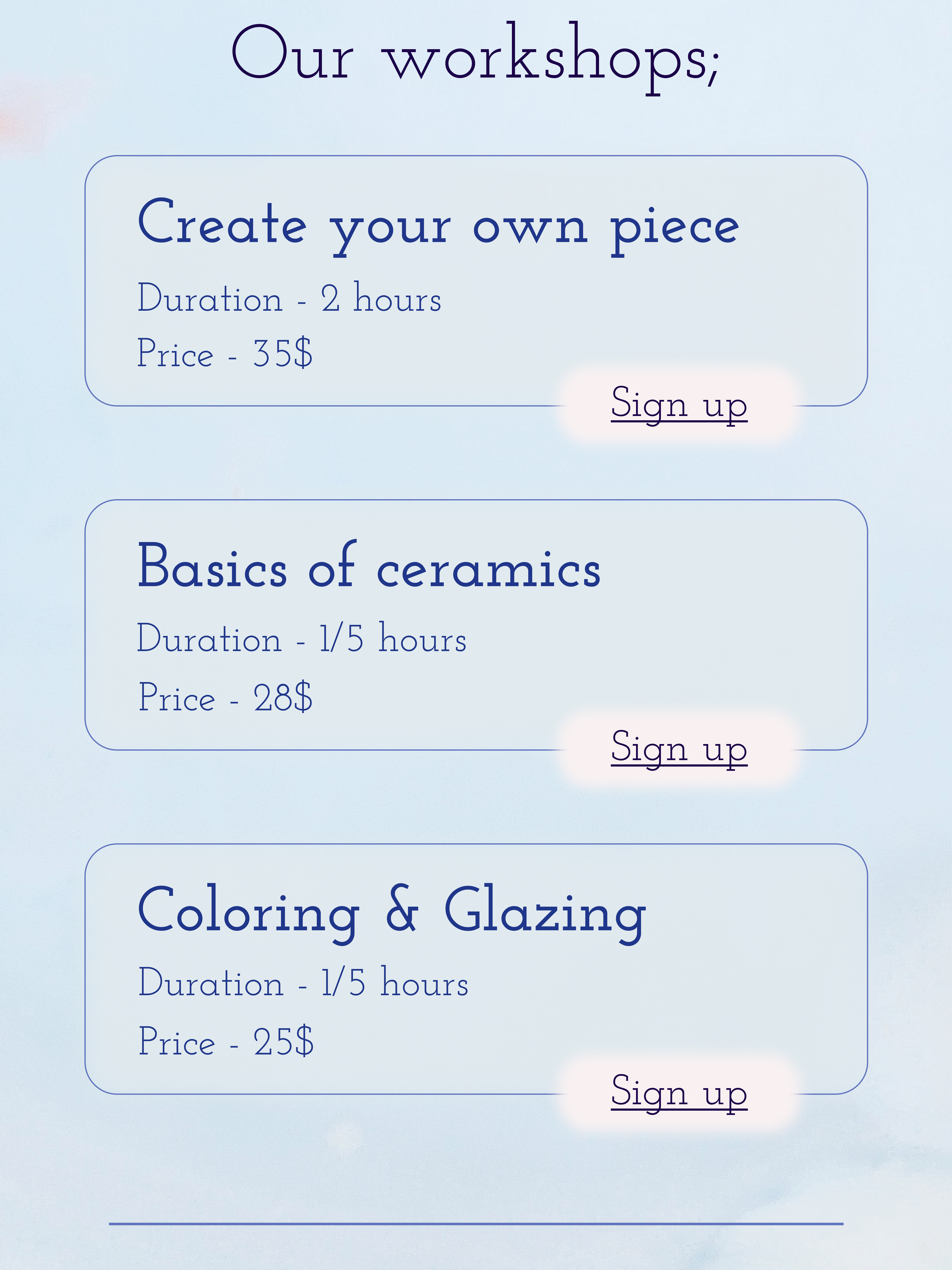 Дизайн лендинга Blueberry Ceramics — Изображение №7 — Интерфейсы, Брендинг на Dprofile
