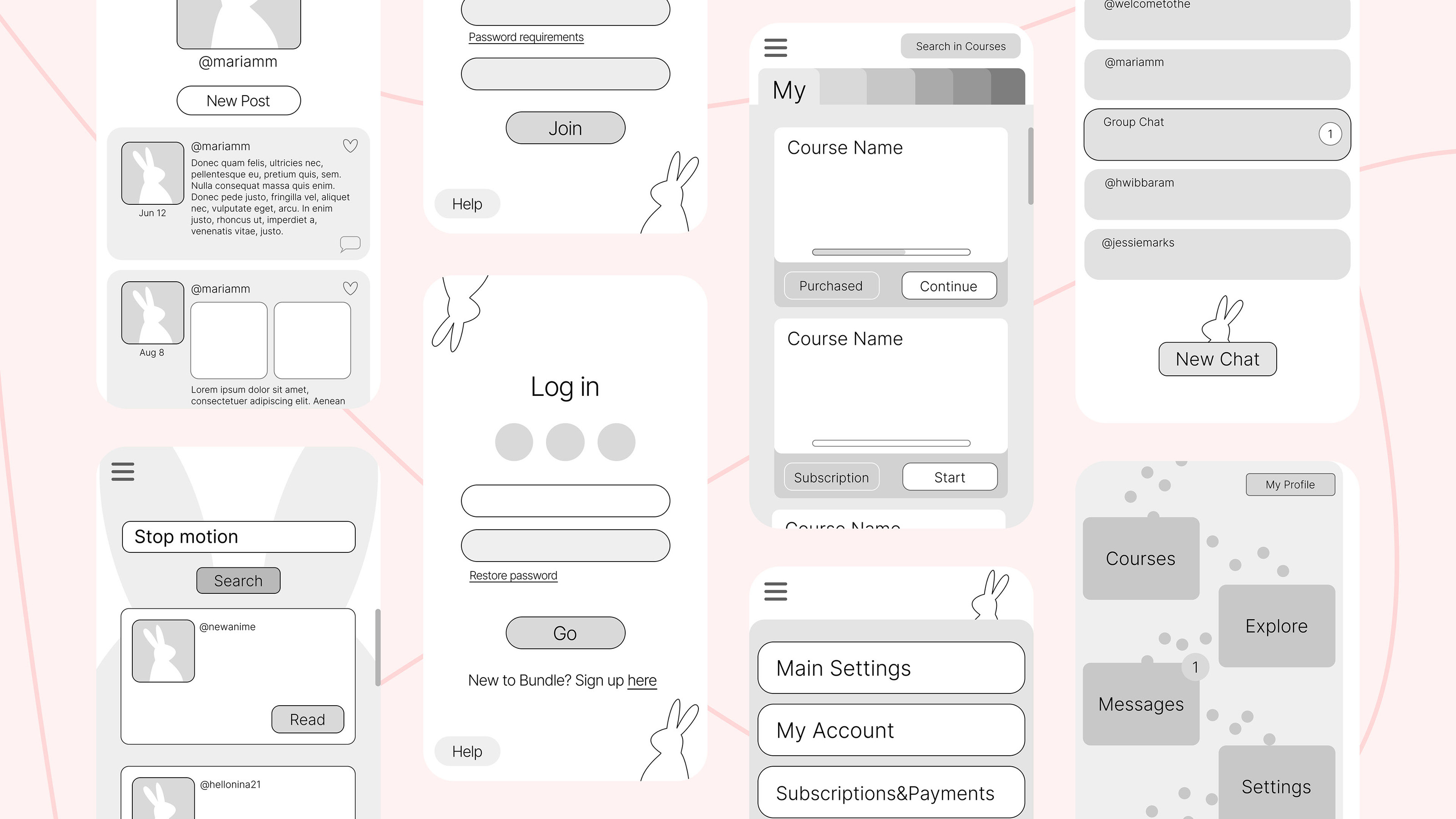 Bundle App Design — Изображение №10 — Иллюстрация, Интерфейсы на Dprofile