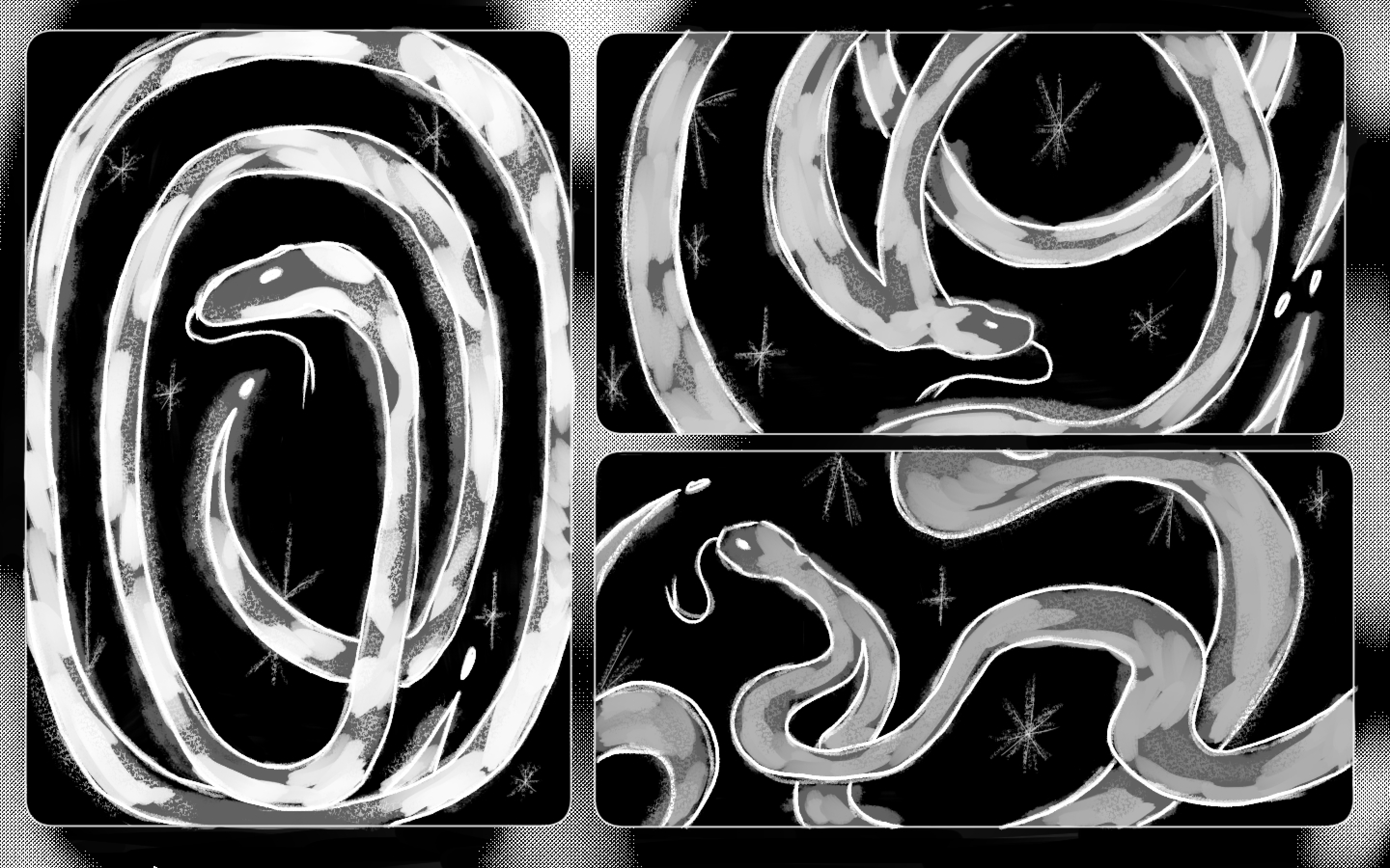 Snakes with Two Tails — Изображение №1 — Иллюстрация на Dprofile