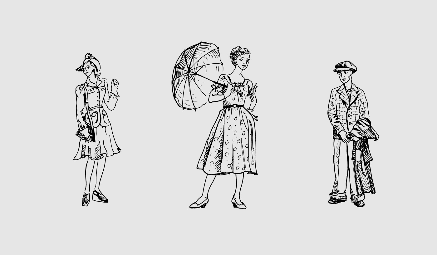 Календарь «Москва и москвичи» — Изображение №3 — Иллюстрация, Графика на Dprofile