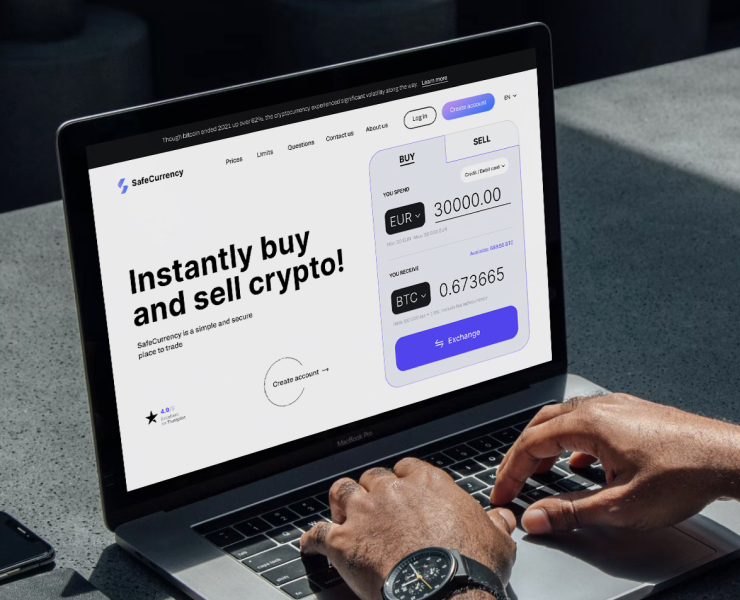 SafeCurrency | Веб-дизайн — Интерфейсы, Иллюстрация на Dprofile
