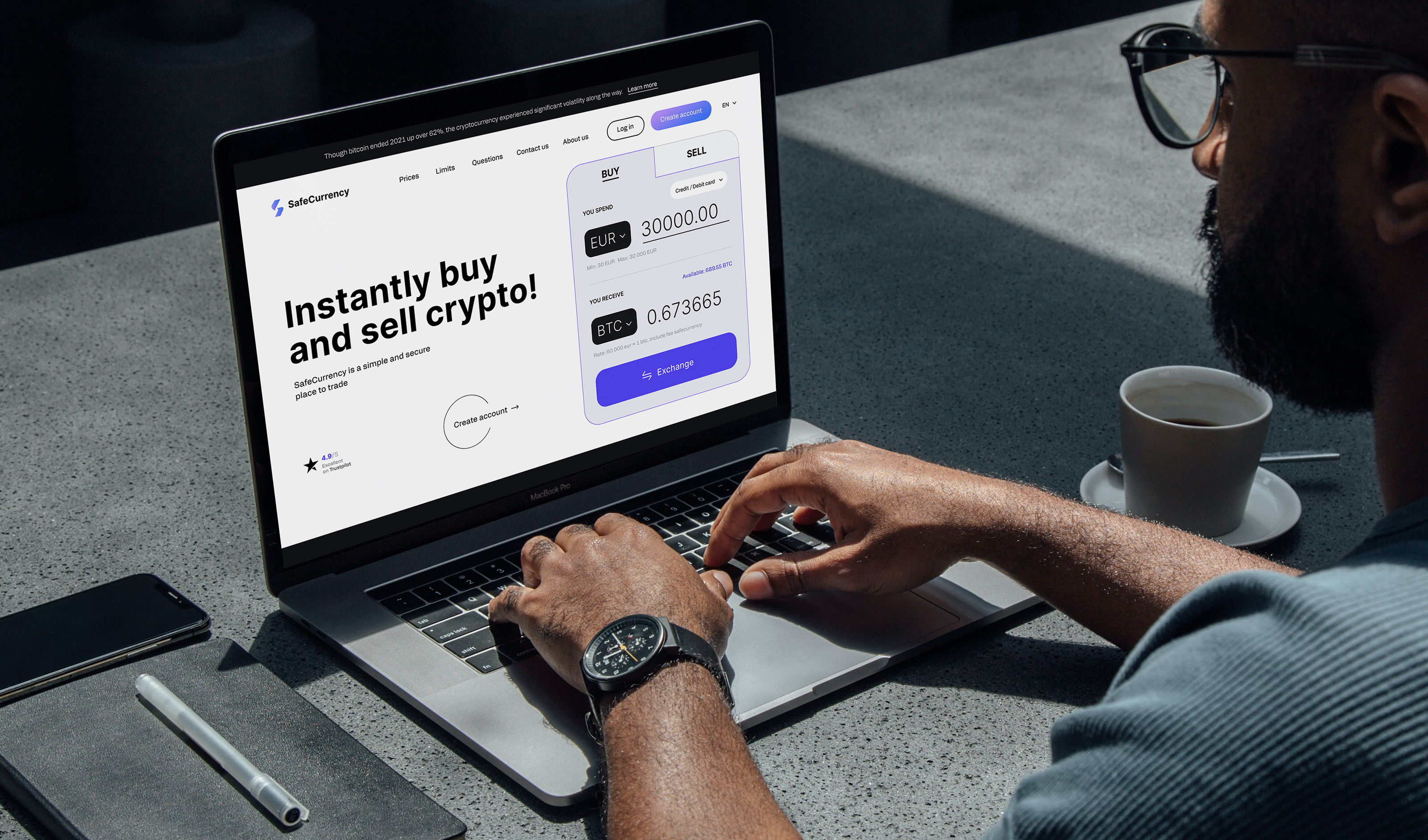 SafeCurrency | Веб-дизайн — Изображение №2 — Интерфейсы, Иллюстрация на Dprofile
