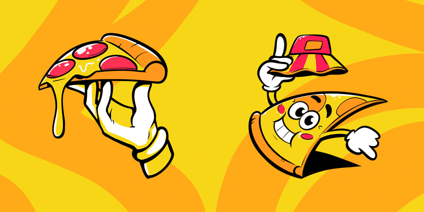 Chill pizza Illustration — Изображение №3 — Брендинг, Иллюстрация на Dprofile